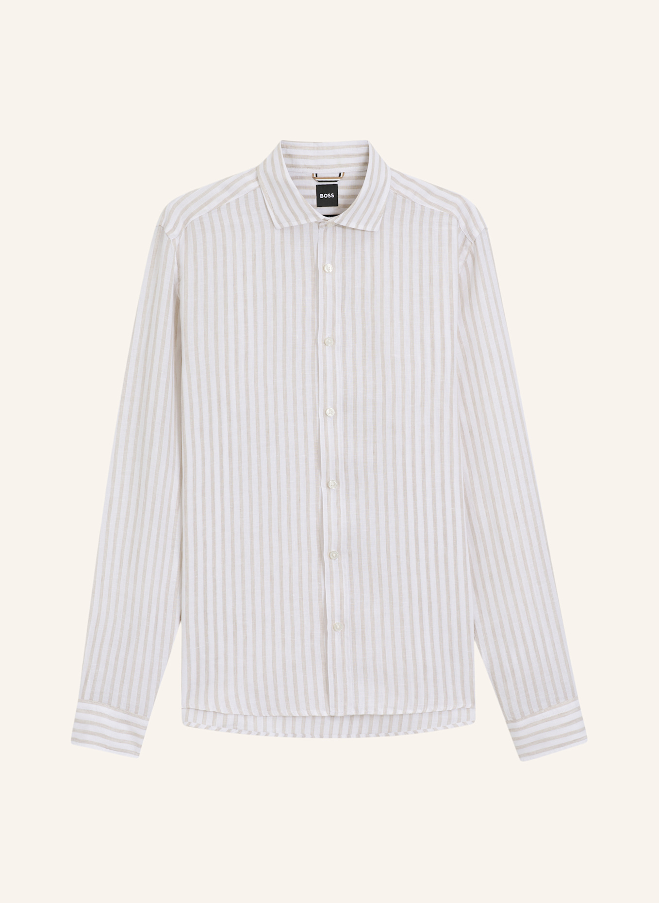 BOSS Casual Hemd C-LIAM-SP-262 Regular Fit: BEIGE