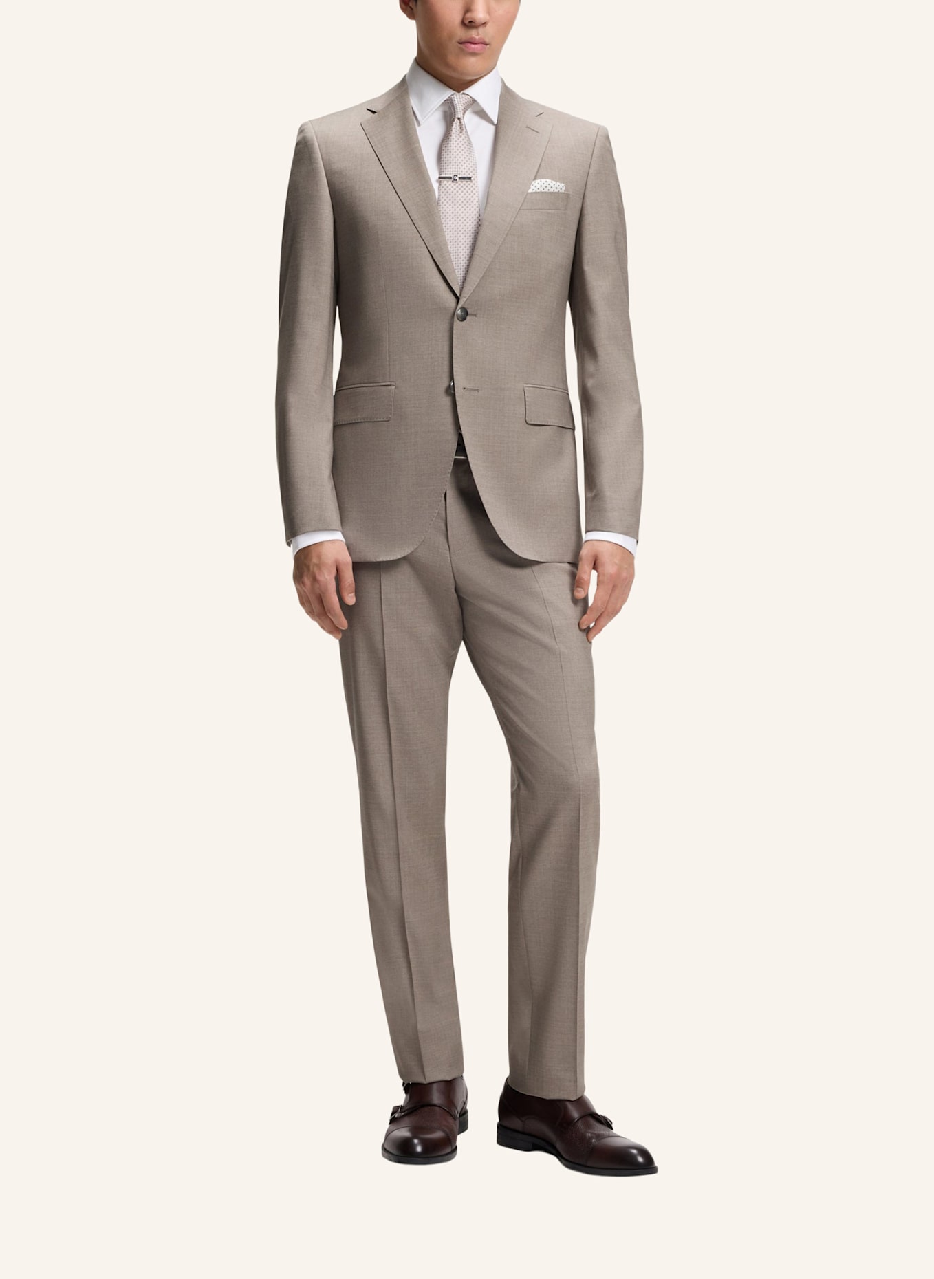 BOSS Business Anzug H-JECKSON-2PCS-263 Regular Fit: KHAKI