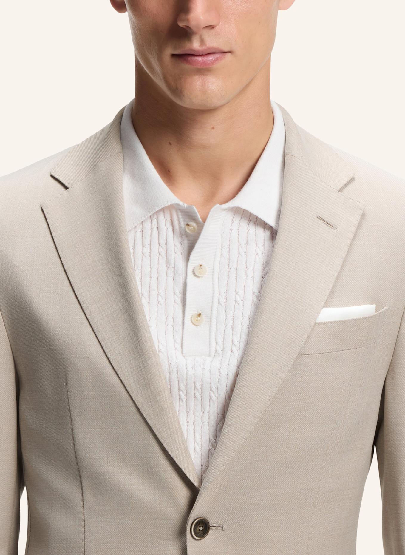 BOSS Business Anzug L-HESTON2PCSLP-FP263 Slim Fit: BEIGE