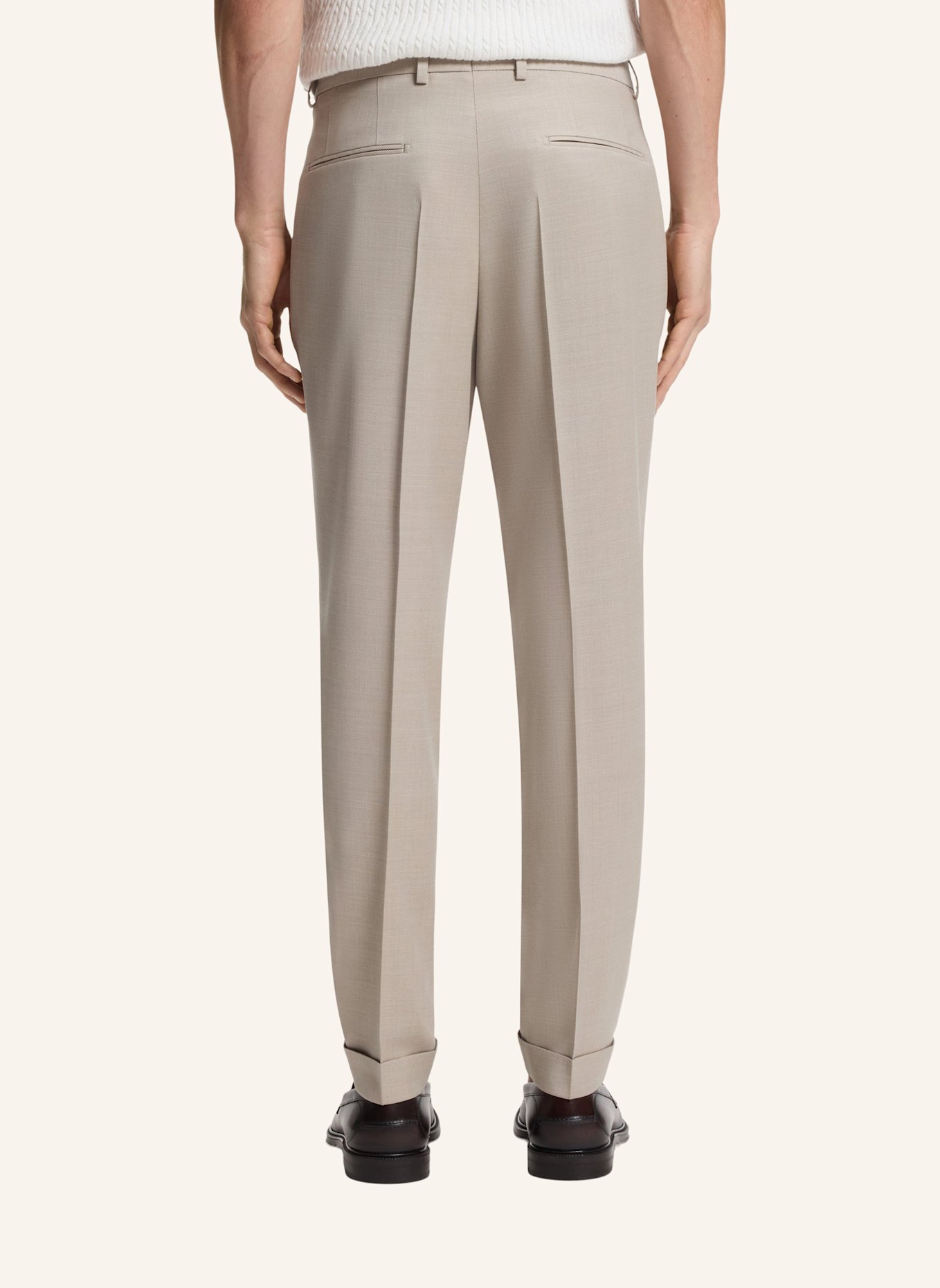 BOSS Business Anzug L-HESTON2PCSLP-FP263 Slim Fit: BEIGE