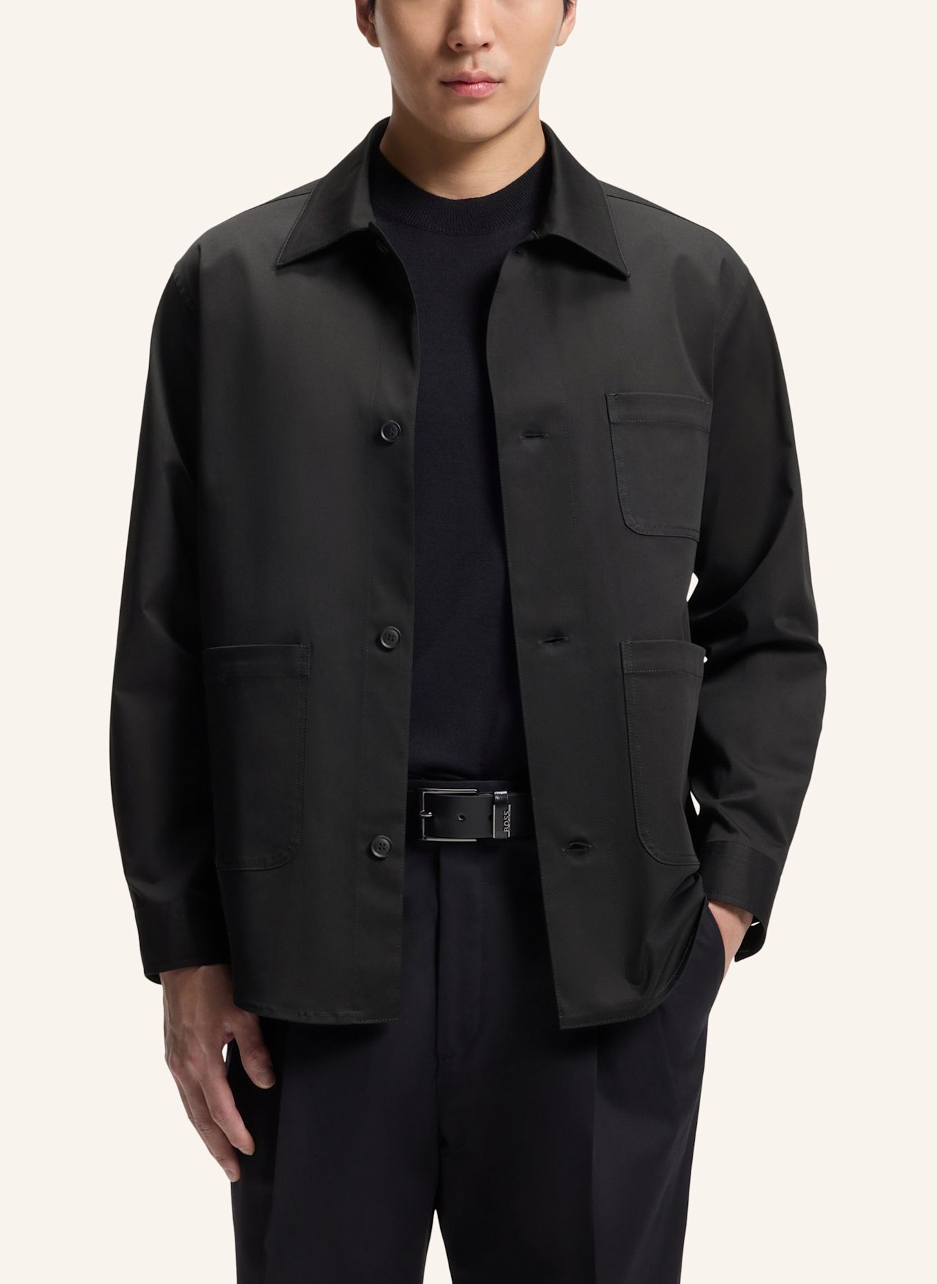 BOSS Sakko C-CARPER-OS-3PP-263 Relaxed Fit: SCHWARZ