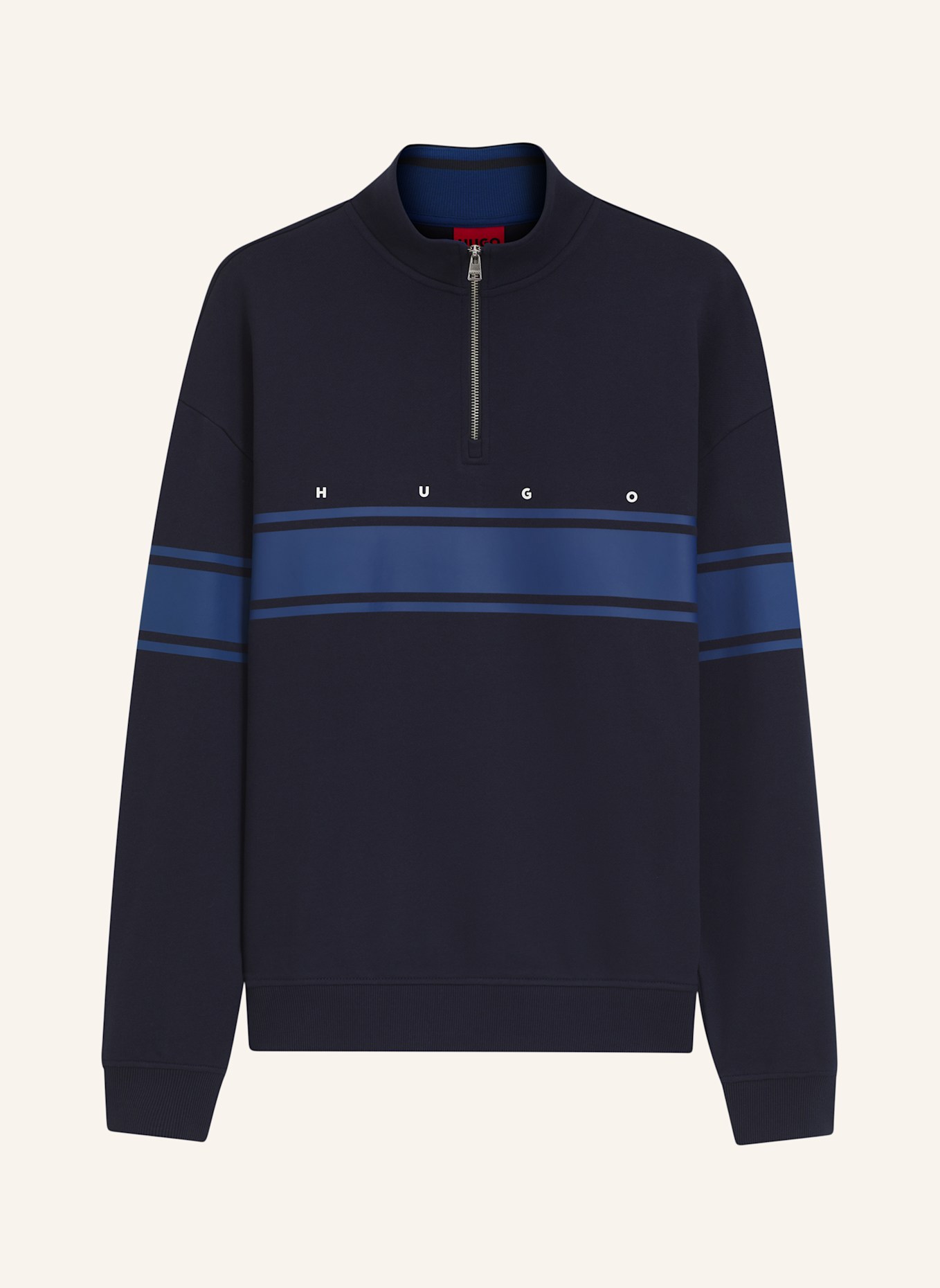 HUGO Sweatshirt DEMSIZIP Relaxed Fit: DUNKELBLAU