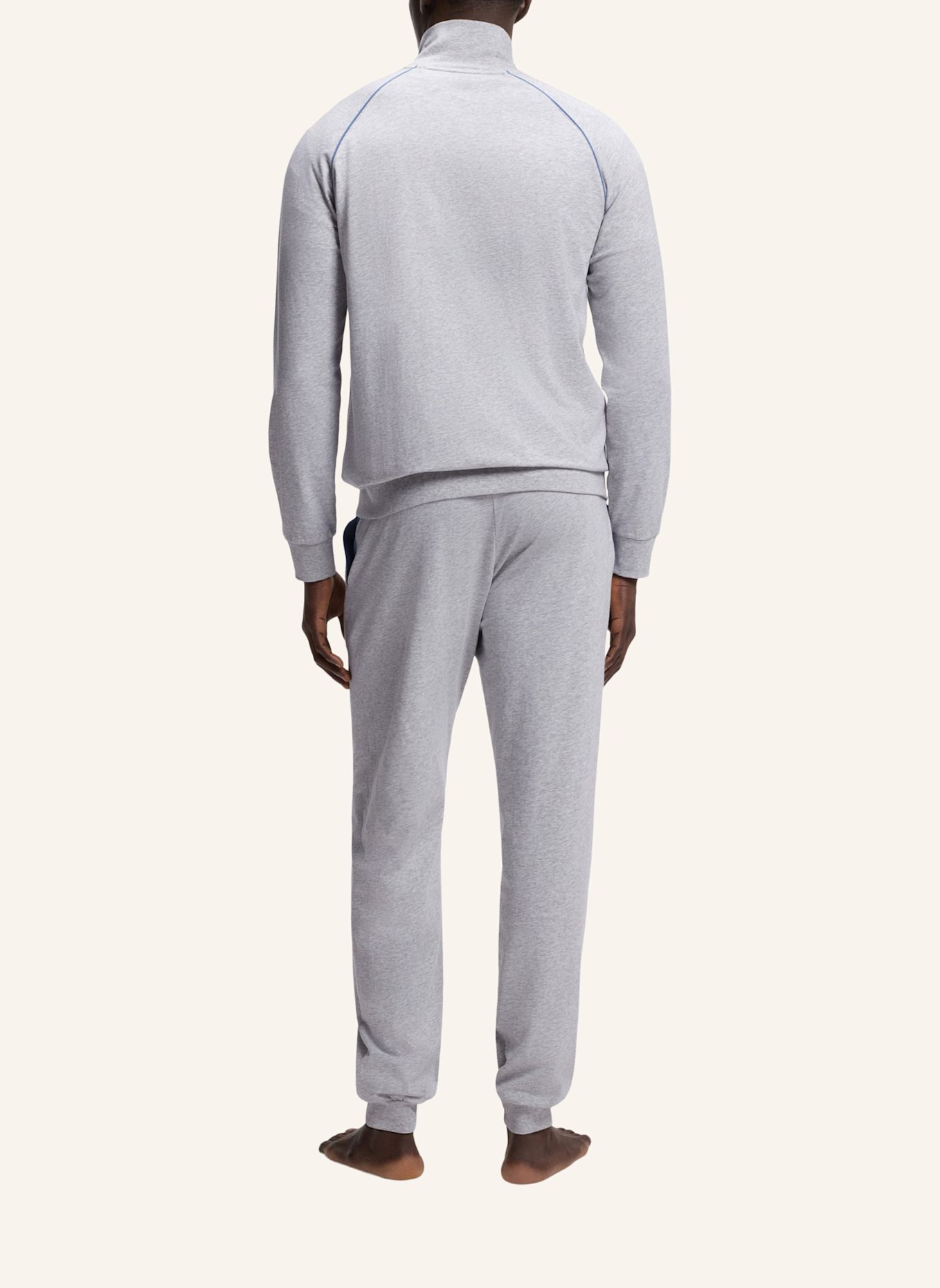 BOSS Loungewear Jacke MIX&MATCH JACKET Z Regular Fit: HELLGRAU