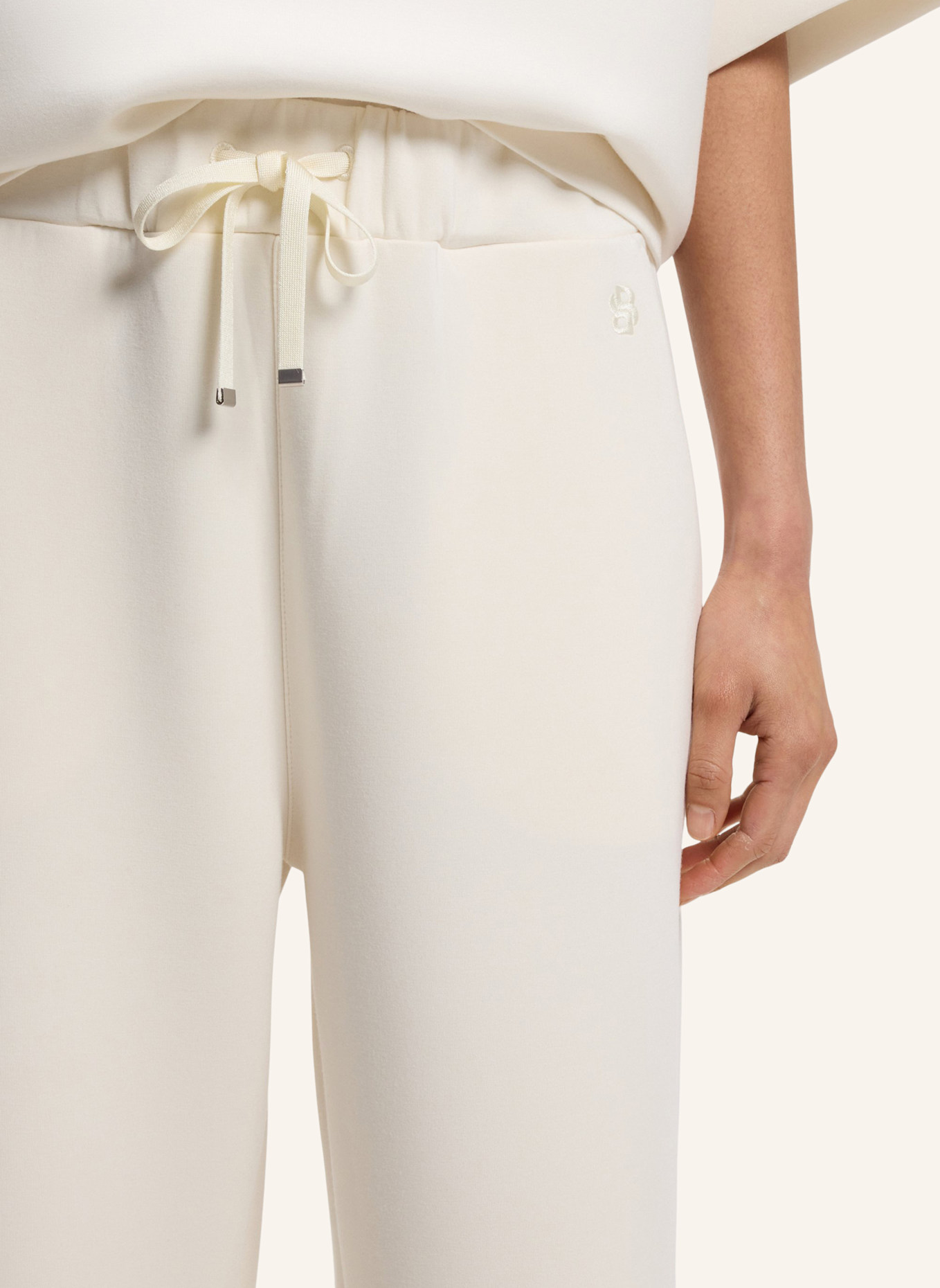 BOSS Casual Hose ELABSE Relaxed Fit: WEISS