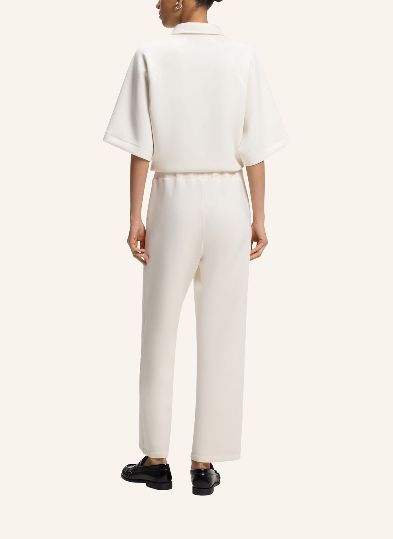 BOSS Casual Trousers ELABSE Relaxed Fit: WEISS