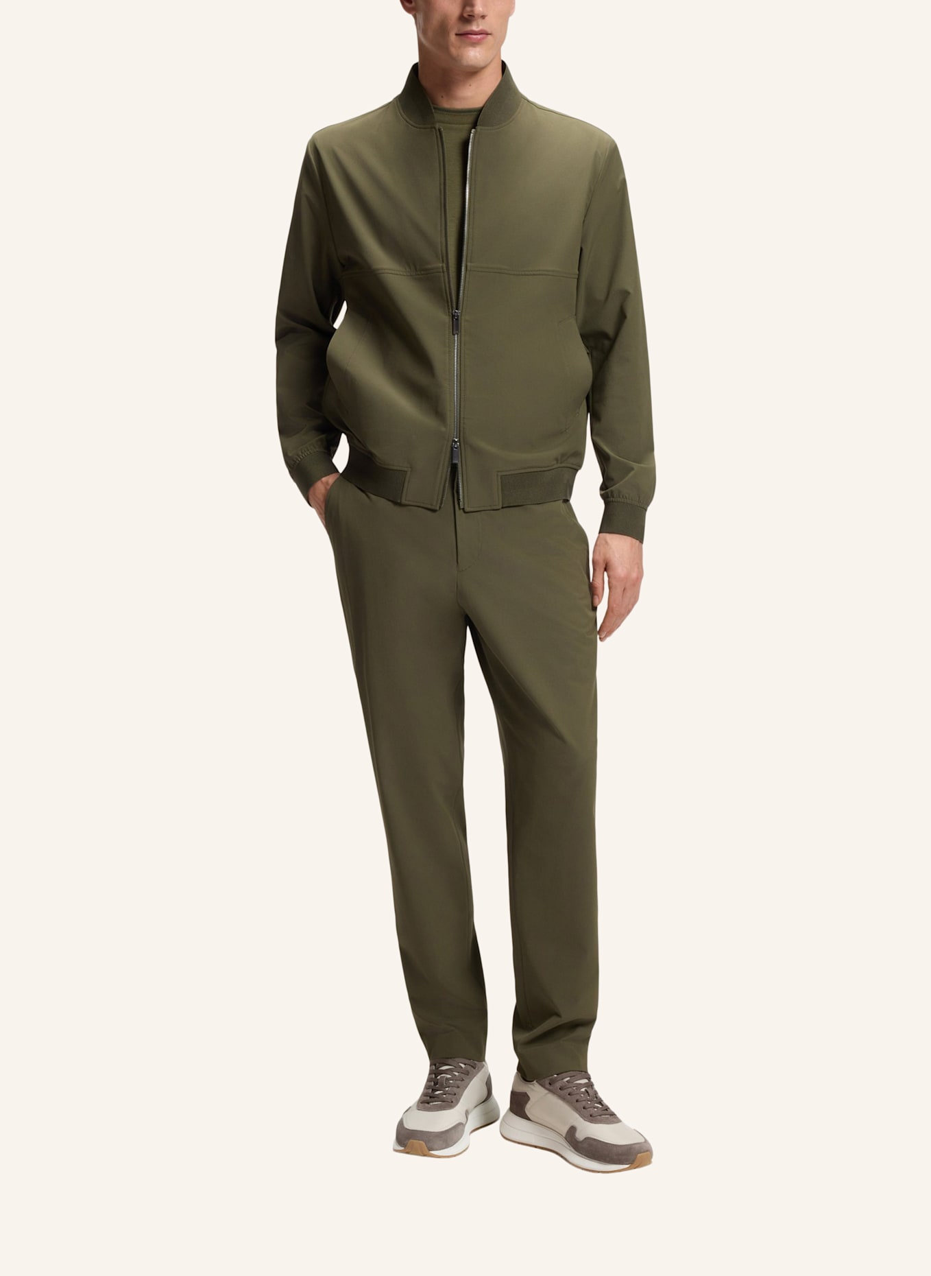 BOSS Sneaker VINSTON_RUNN_NYSD: BEIGE