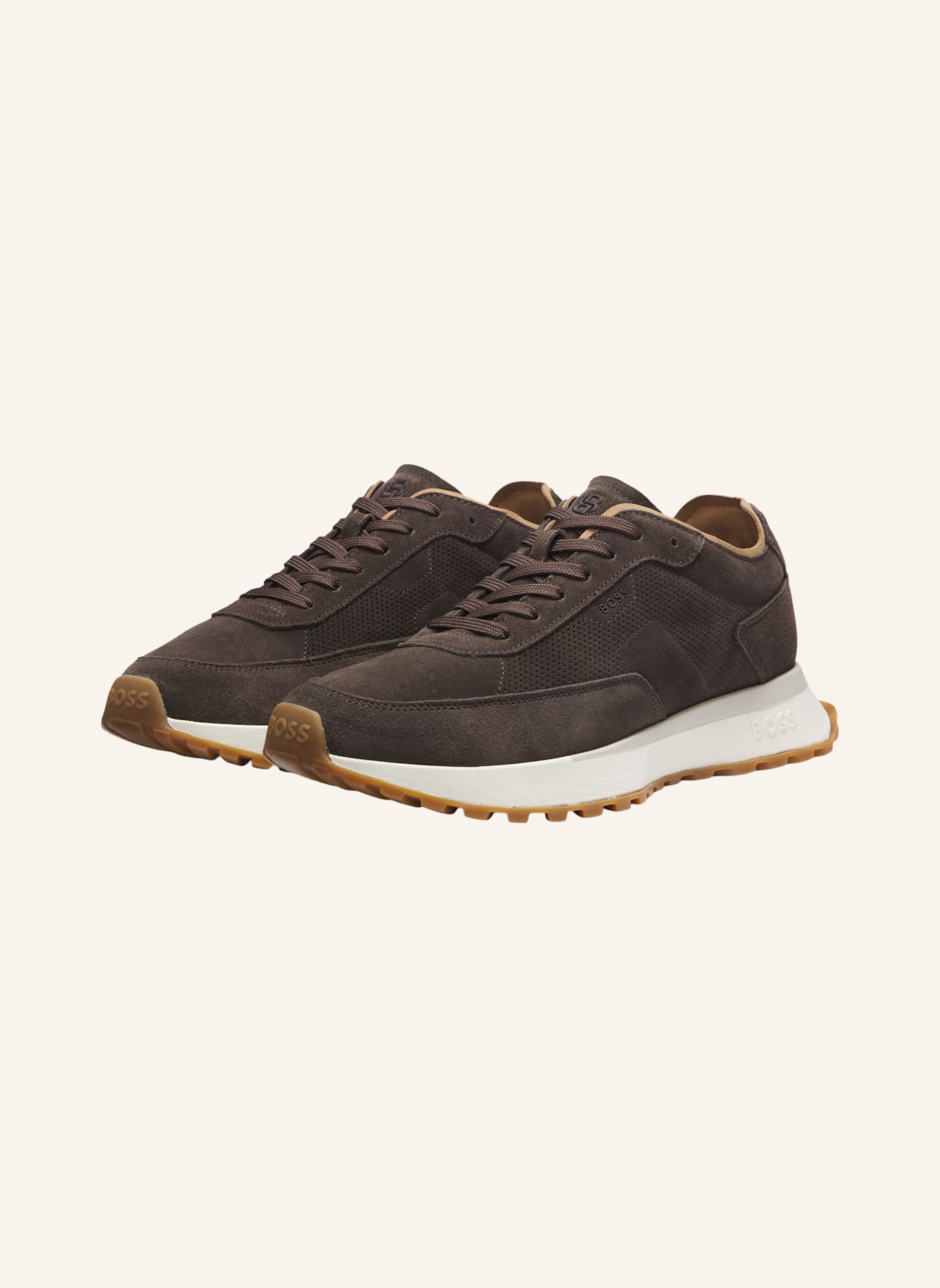 BOSS Sneaker JONAH_RUNN_SDPF: DUNKELBRAUN