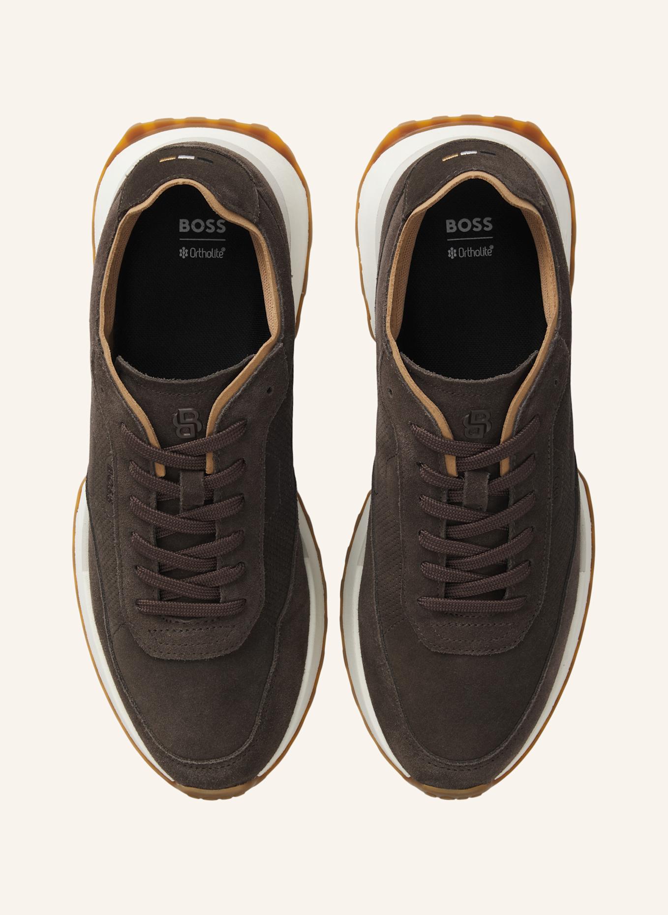 BOSS Sneaker JONAH_RUNN_SDPF: DUNKELBRAUN