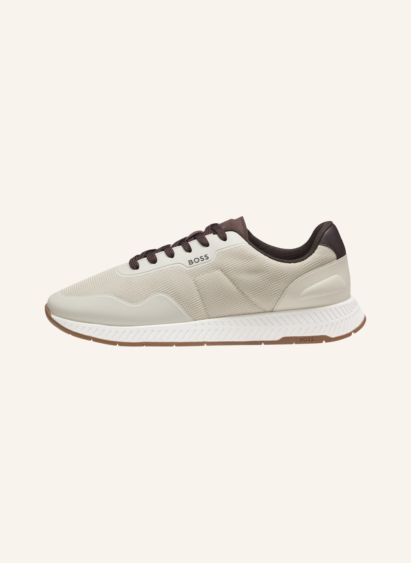 BOSS Sneaker TITANIUM_RUNN_TRTXPU: BEIGE
