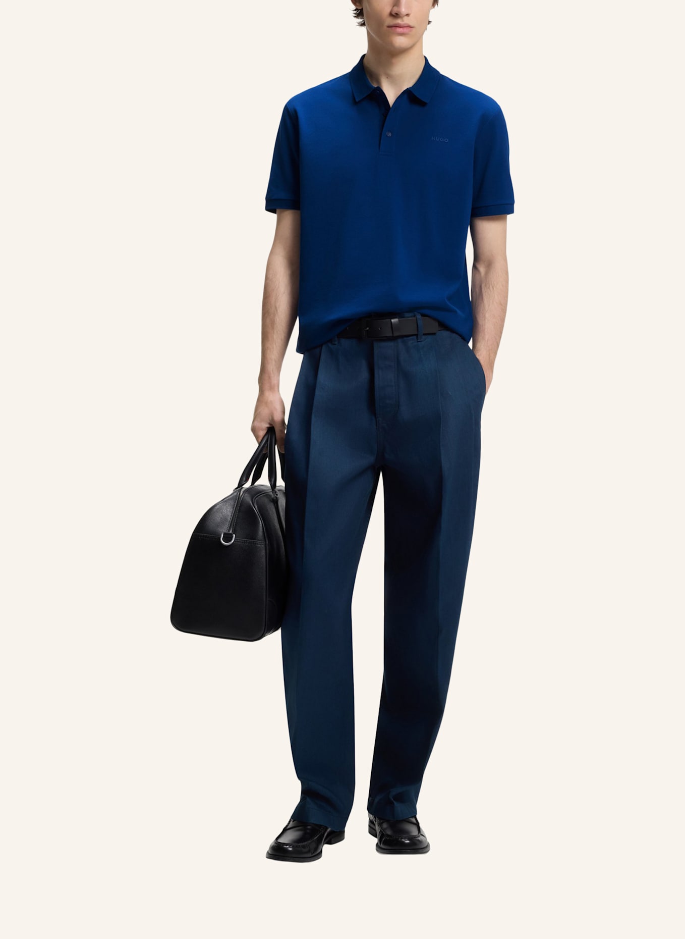 HUGO Poloshirt DONOS222 Regular Fit: BLAU