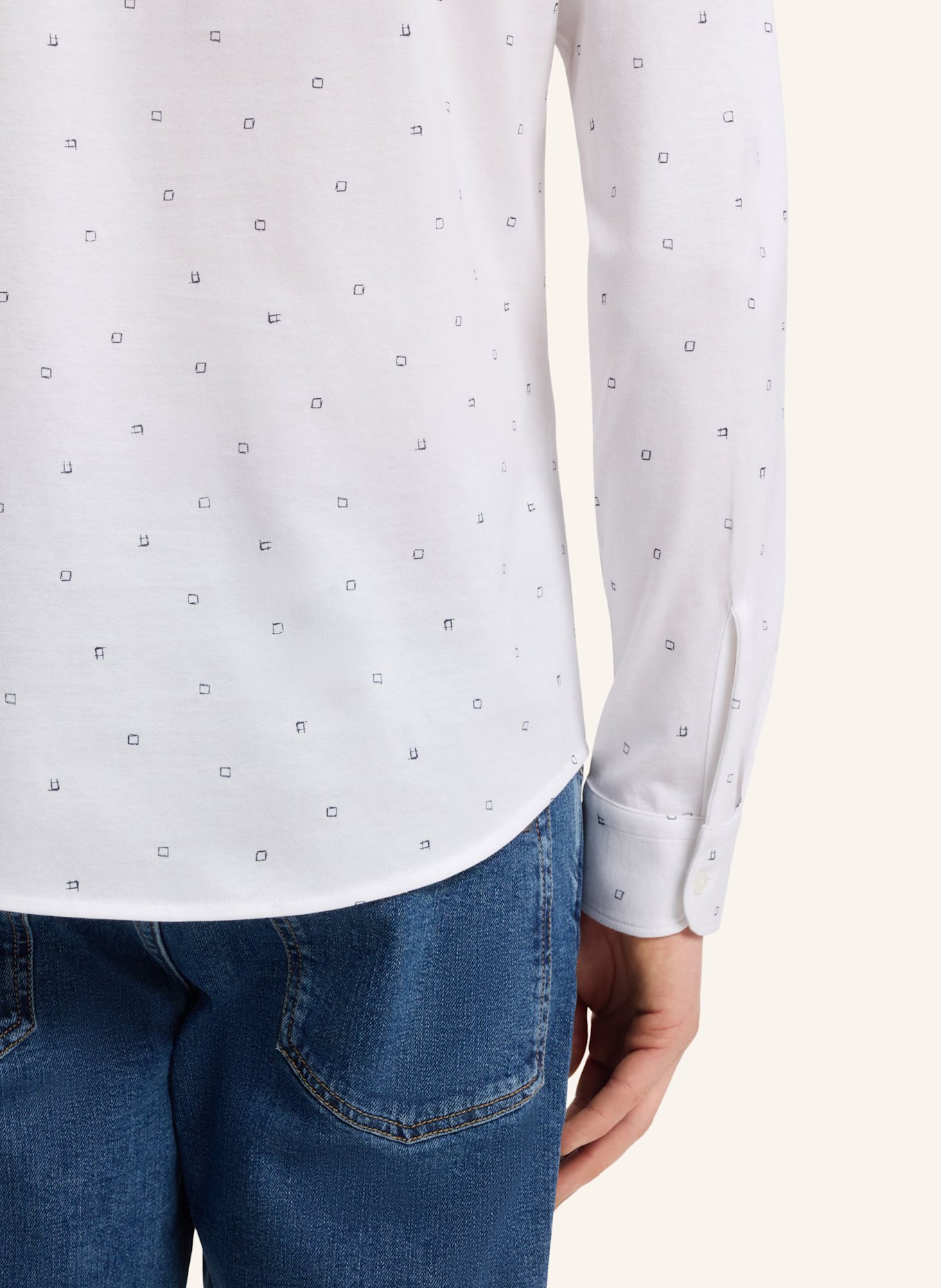 BOSS Casual Hemd MYJERSEY_M Slim Fit: WEISS