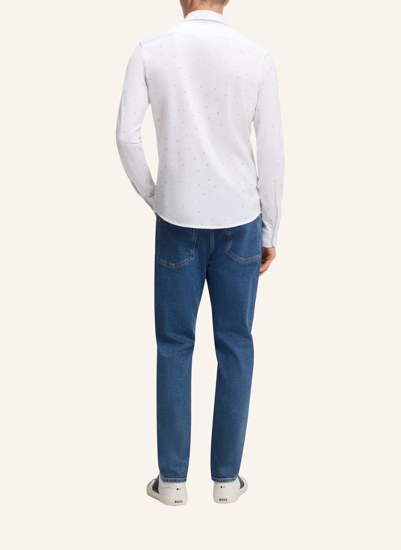 BOSS Casual Hemd MYJERSEY_M Slim Fit: WEISS