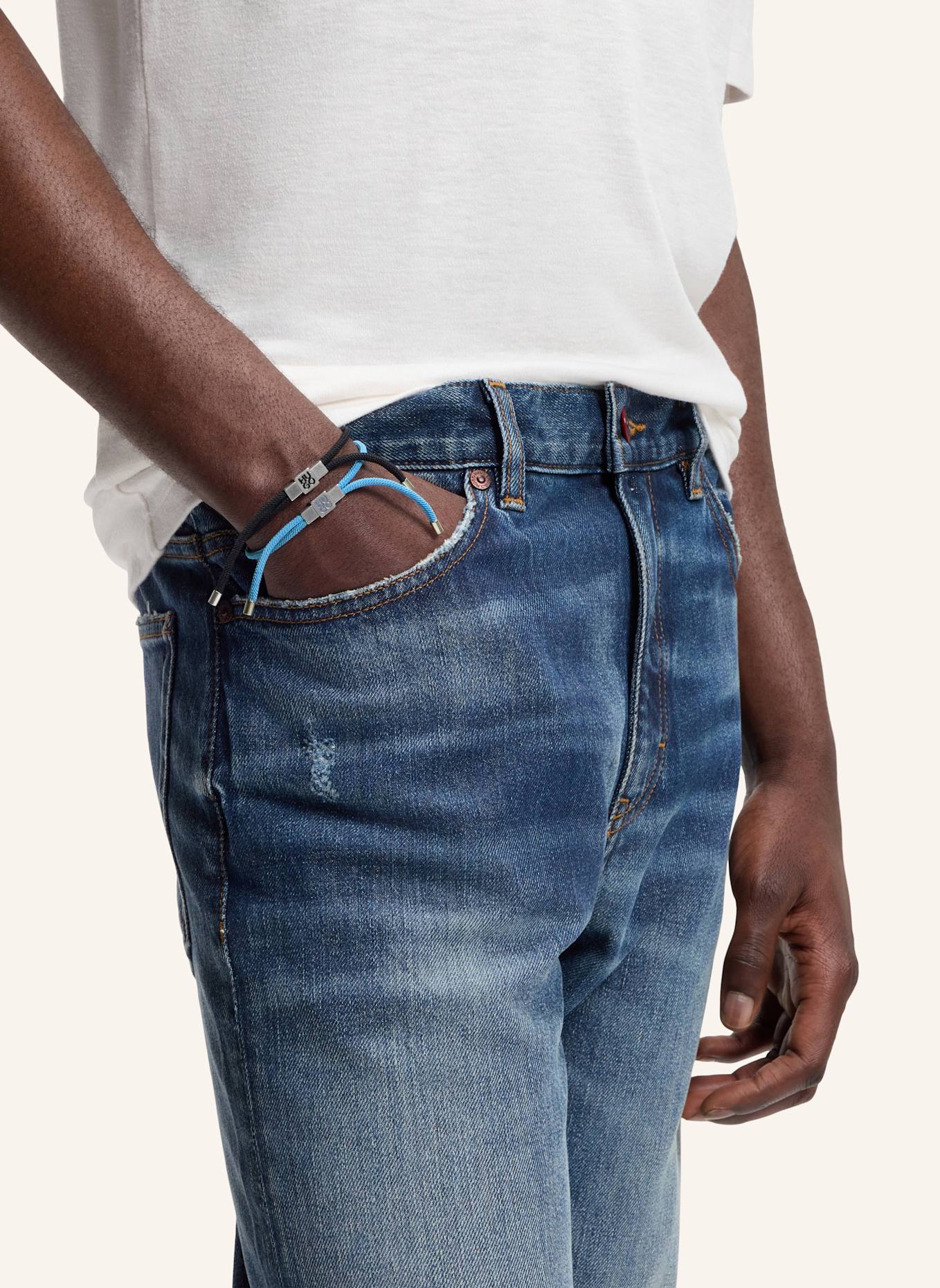 HUGO Armband E-HUGOCORD3-BRA: WEISS