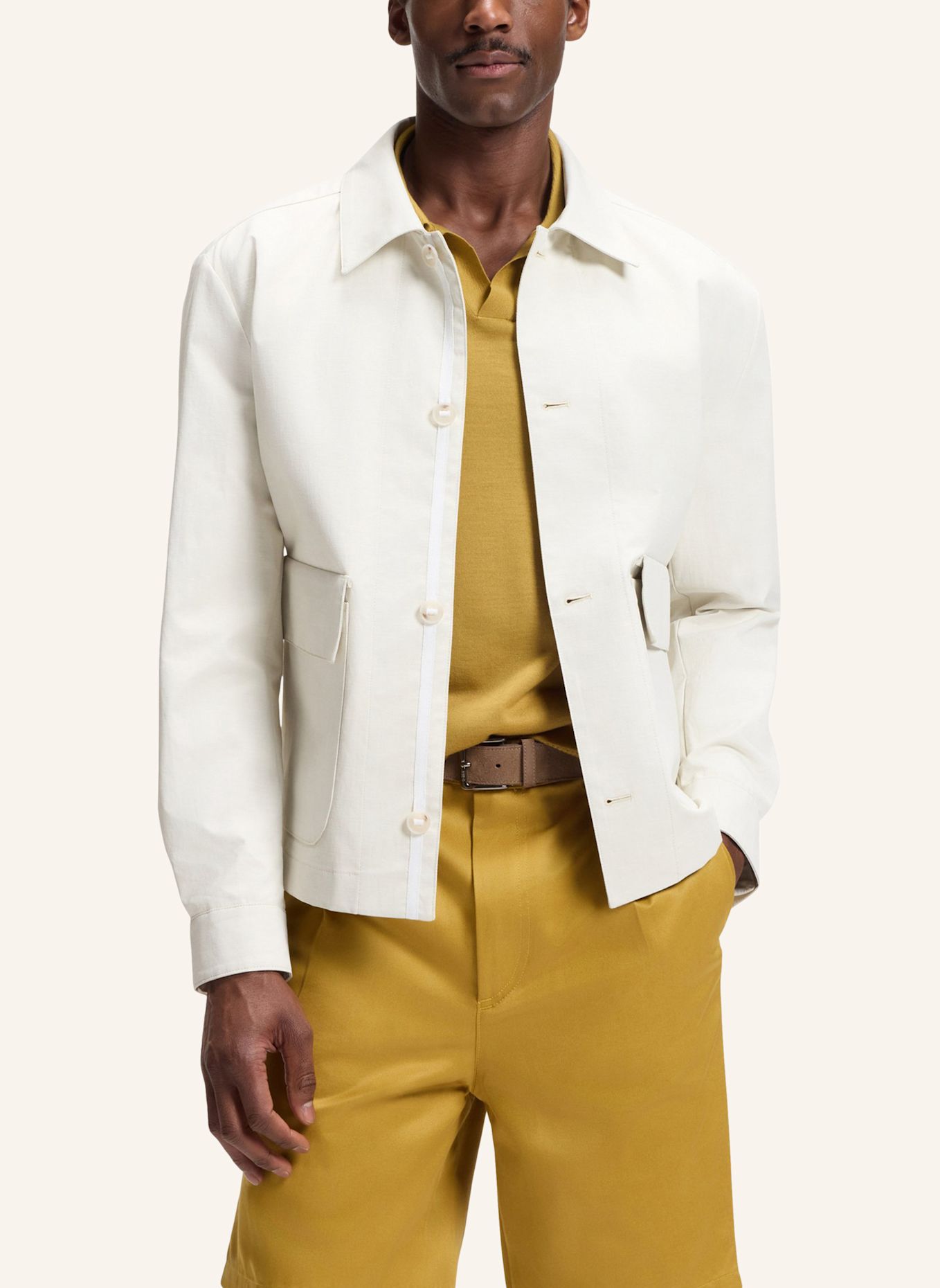BOSS Sakko C-CARPER-FLAP-263F Relaxed Fit: WEISS