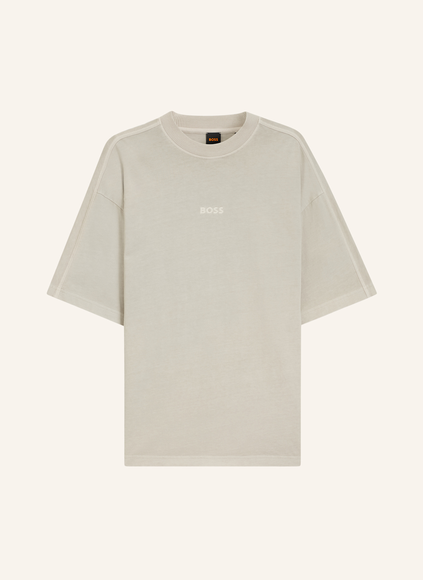 BOSS T-Shirt TE_TILE Relaxed Fit: BEIGE