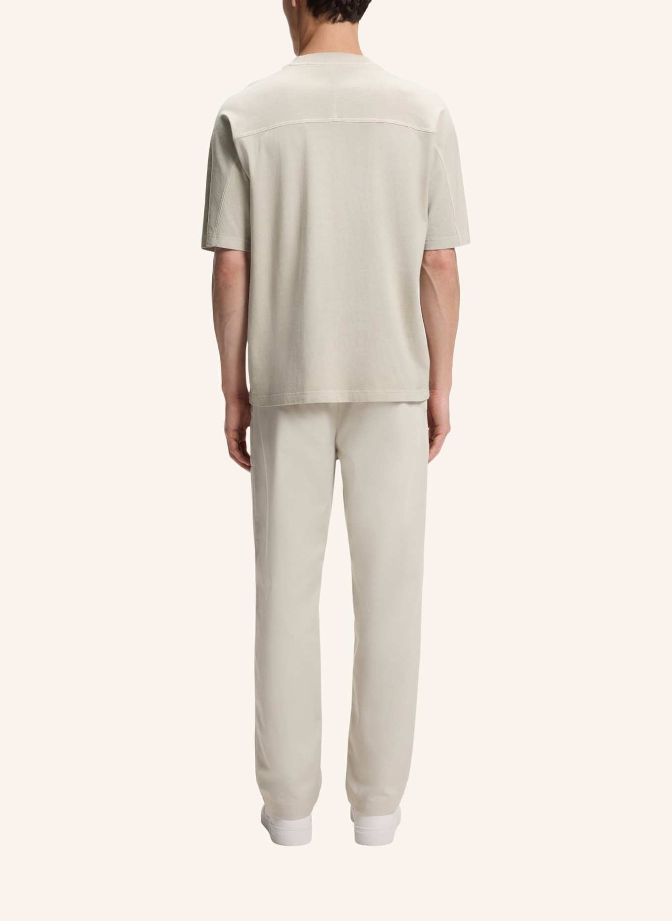 BOSS T-Shirt TE_TILE Relaxed Fit: BEIGE