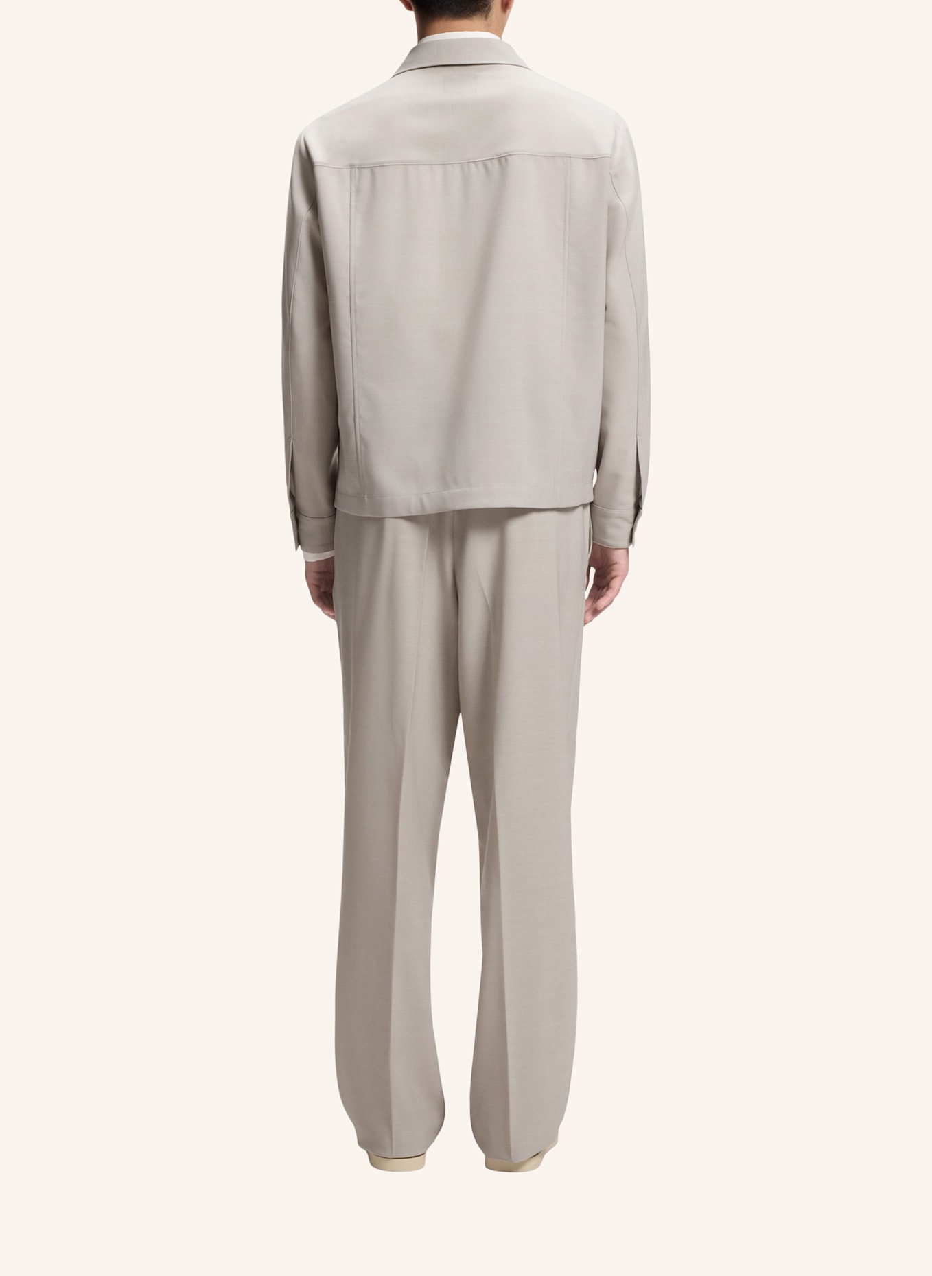 BOSS Blazer P-CARPER-ZIP-263F Relaxed Fit: BEIGE