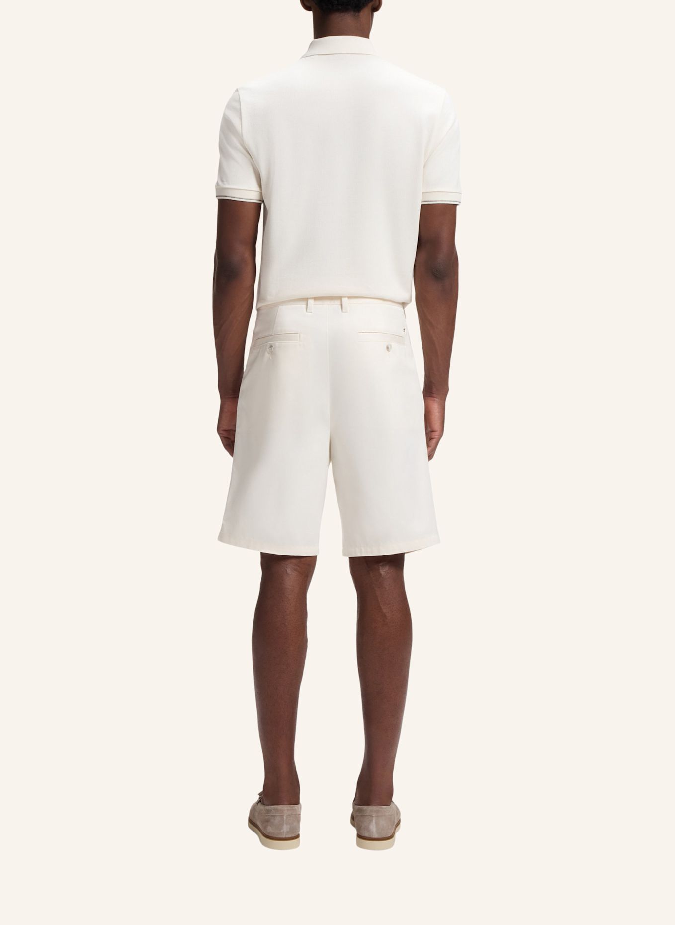 BOSS Kurze Hose C-KAI-DPL-SHORTS-L Relaxed Fit: WEISS