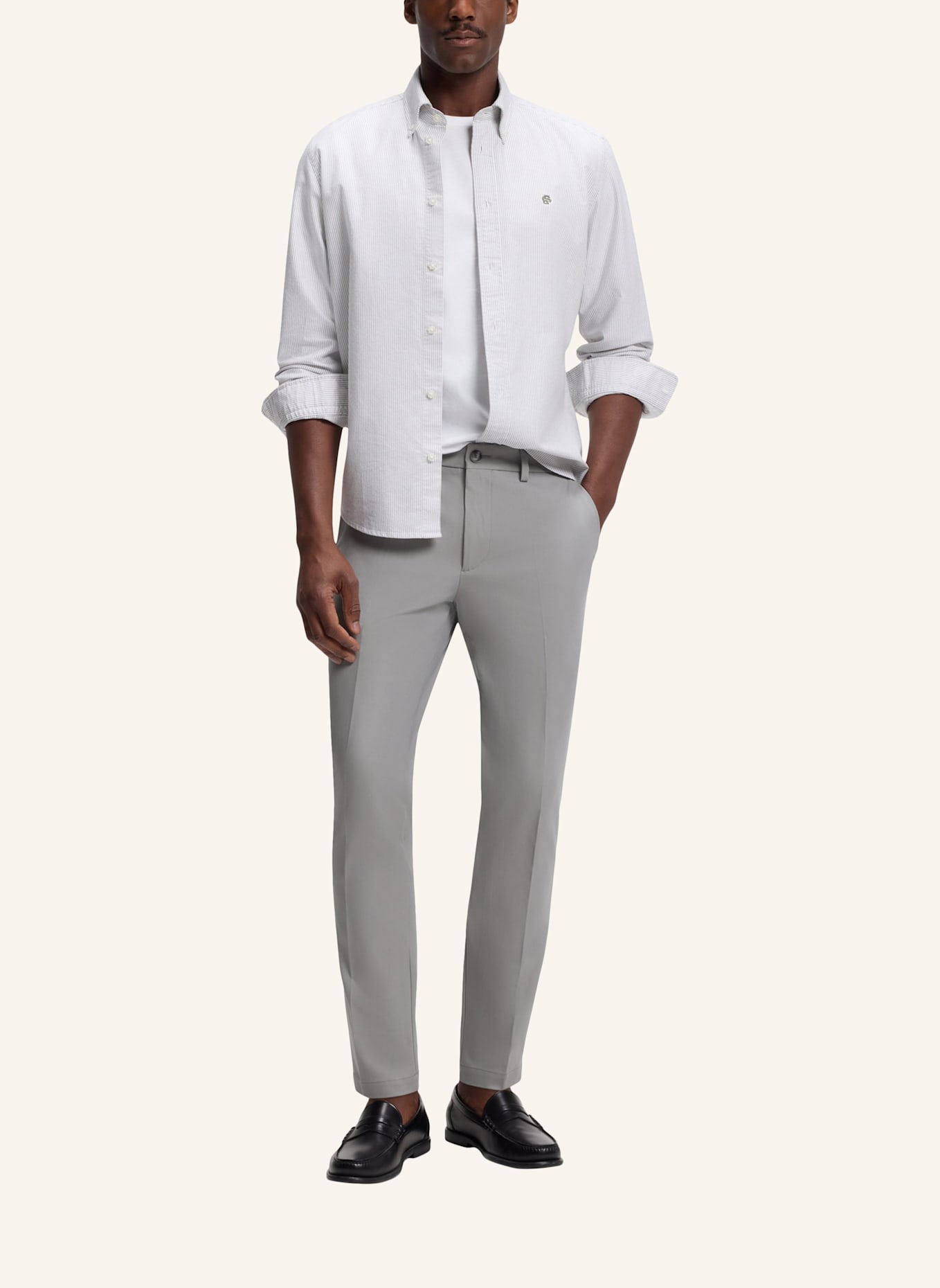 BOSS Chino KAITON Slim Fit: GRAU