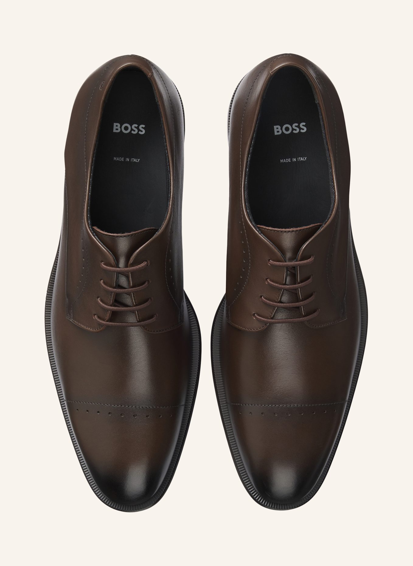 BOSS Business-Schnürschuh DERREK_DERB_BUCTPF: DUNKELBRAUN