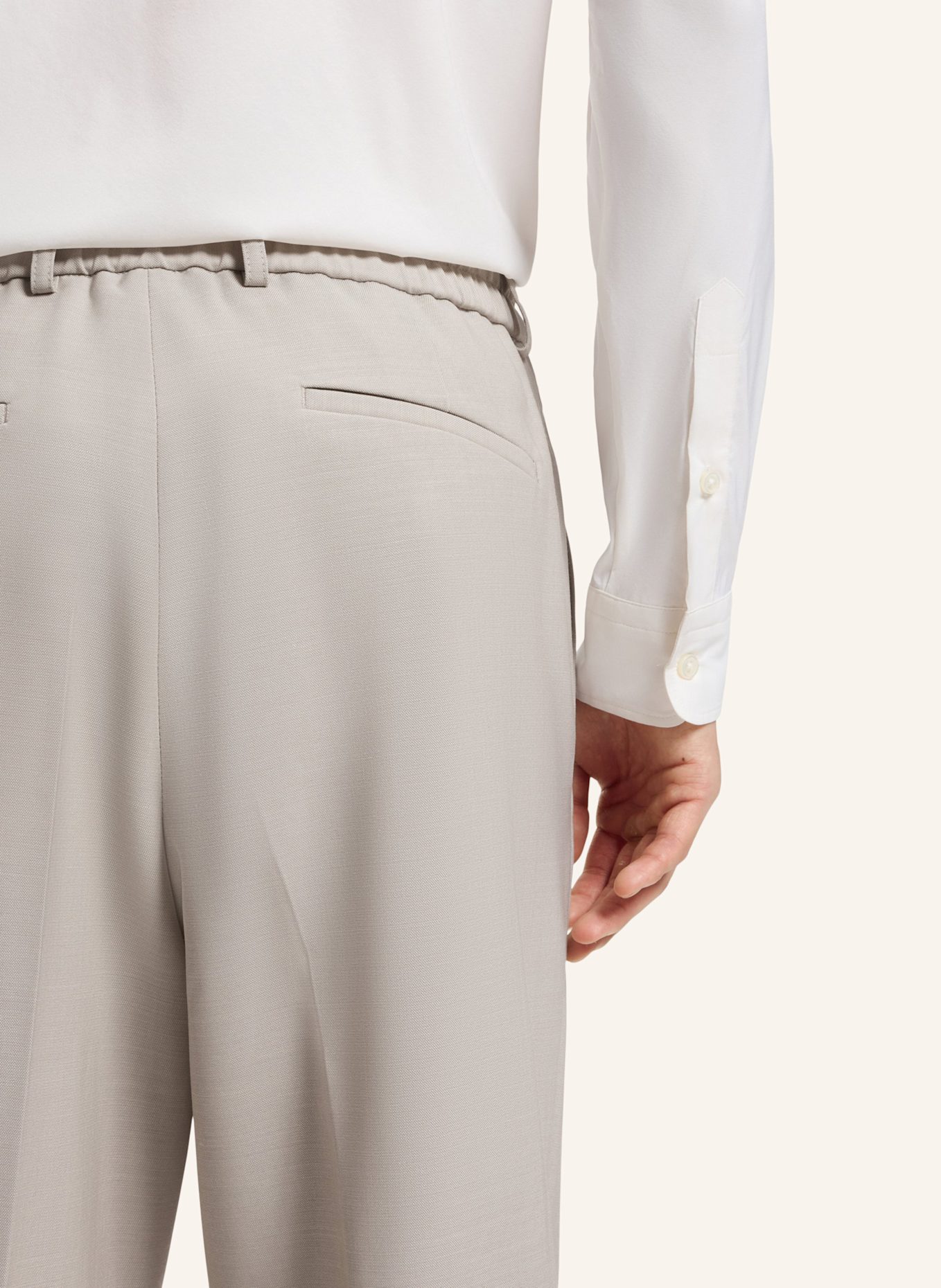 BOSS Business Hose P-PAT-PL-CW-263F Relaxed Fit: BEIGE