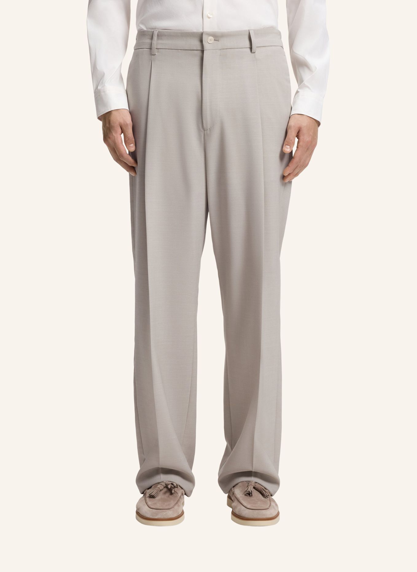 BOSS Businesshose P-PAT-PL-CW-263F Relaxed Fit: BEIGE
