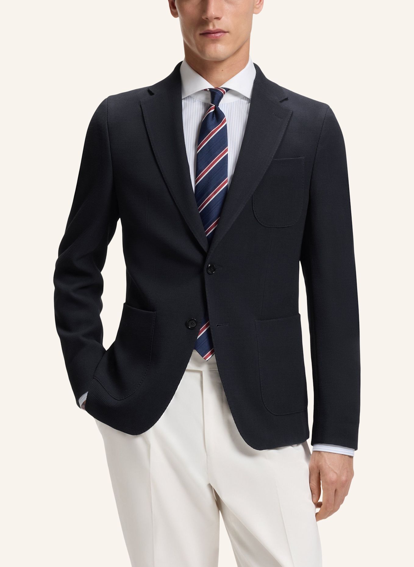 BOSS Sakko H-HUTSON-3PP-263 Slim Fit: DUNKELBLAU
