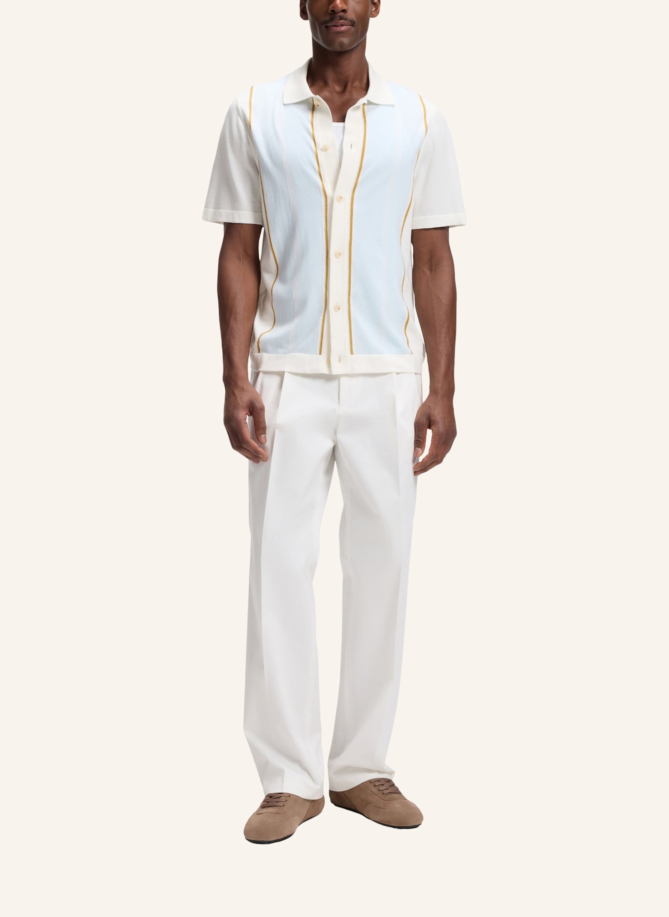 BOSS Business Hose C-PAT-DPL-263 Relaxed Fit: WEISS