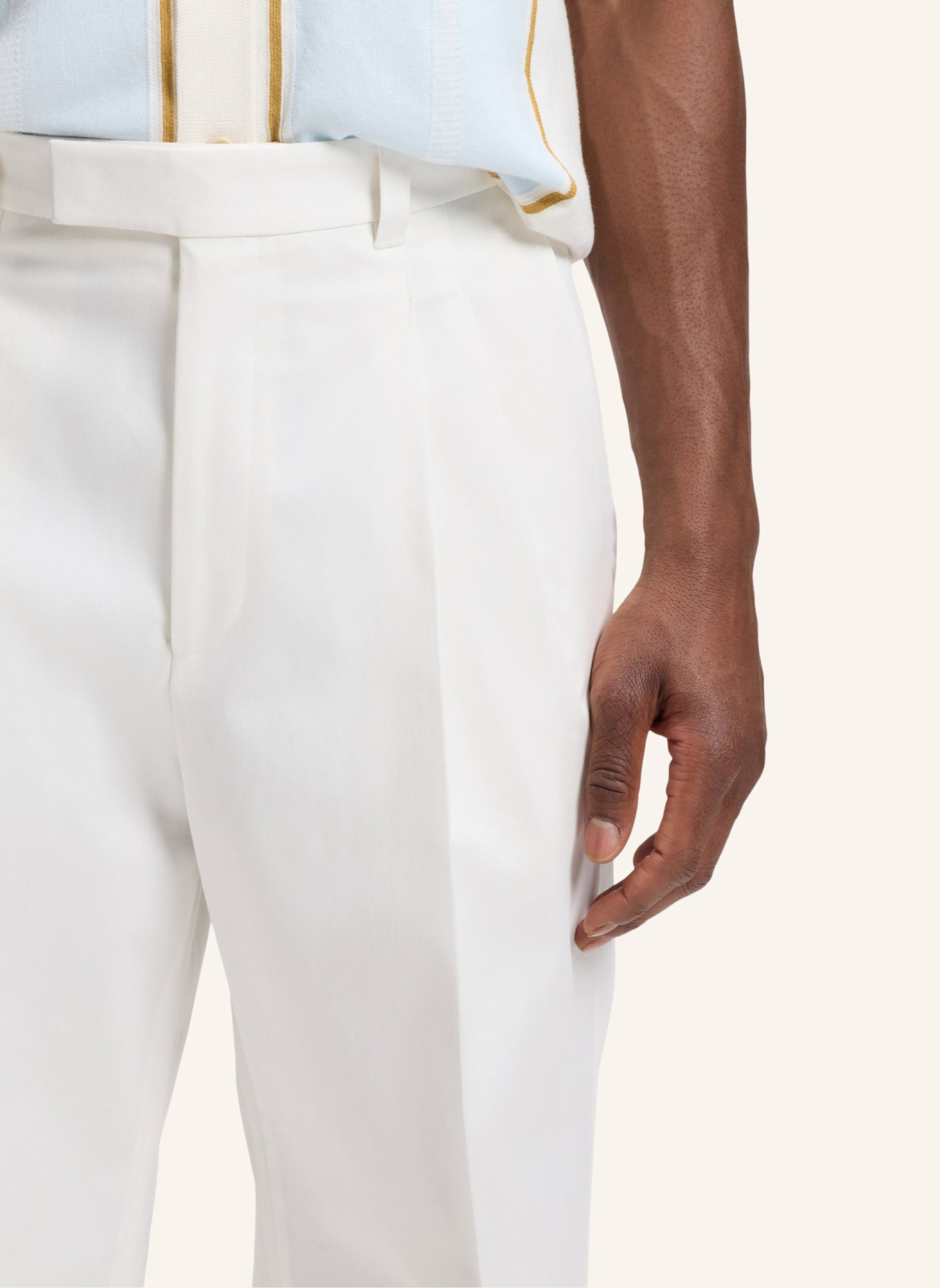 BOSS Business Hose C-PAT-DPL-263 Relaxed Fit: WEISS