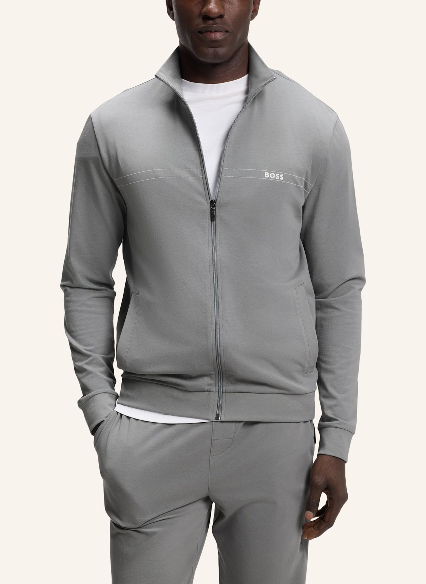 BOSS Loungewear Set 365 LONG SET Regular Fit: GRAU