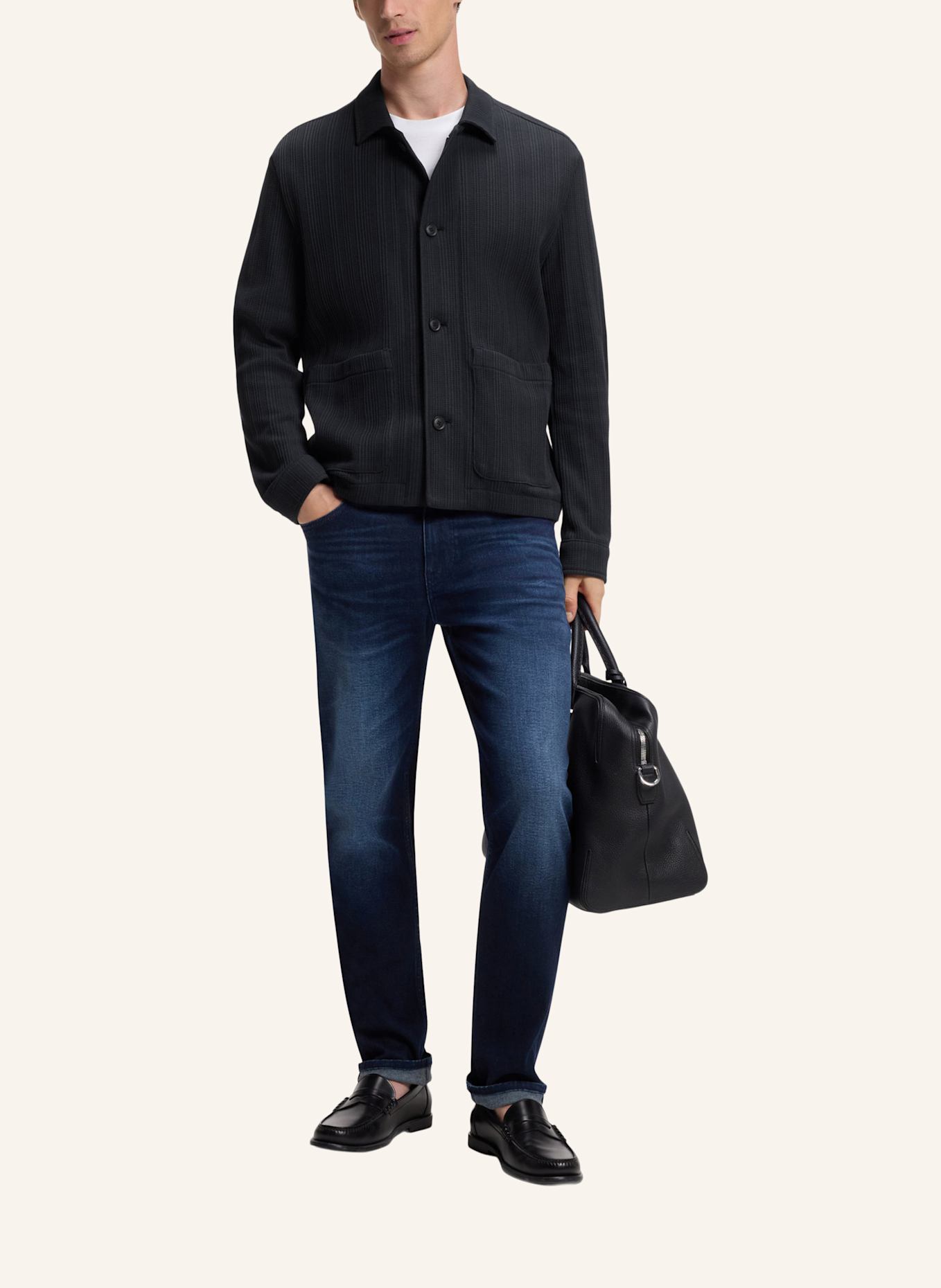 BOSS Blazer C-CARPER-J-2PP-263 Relaxed Fit: DUNKELBLAU