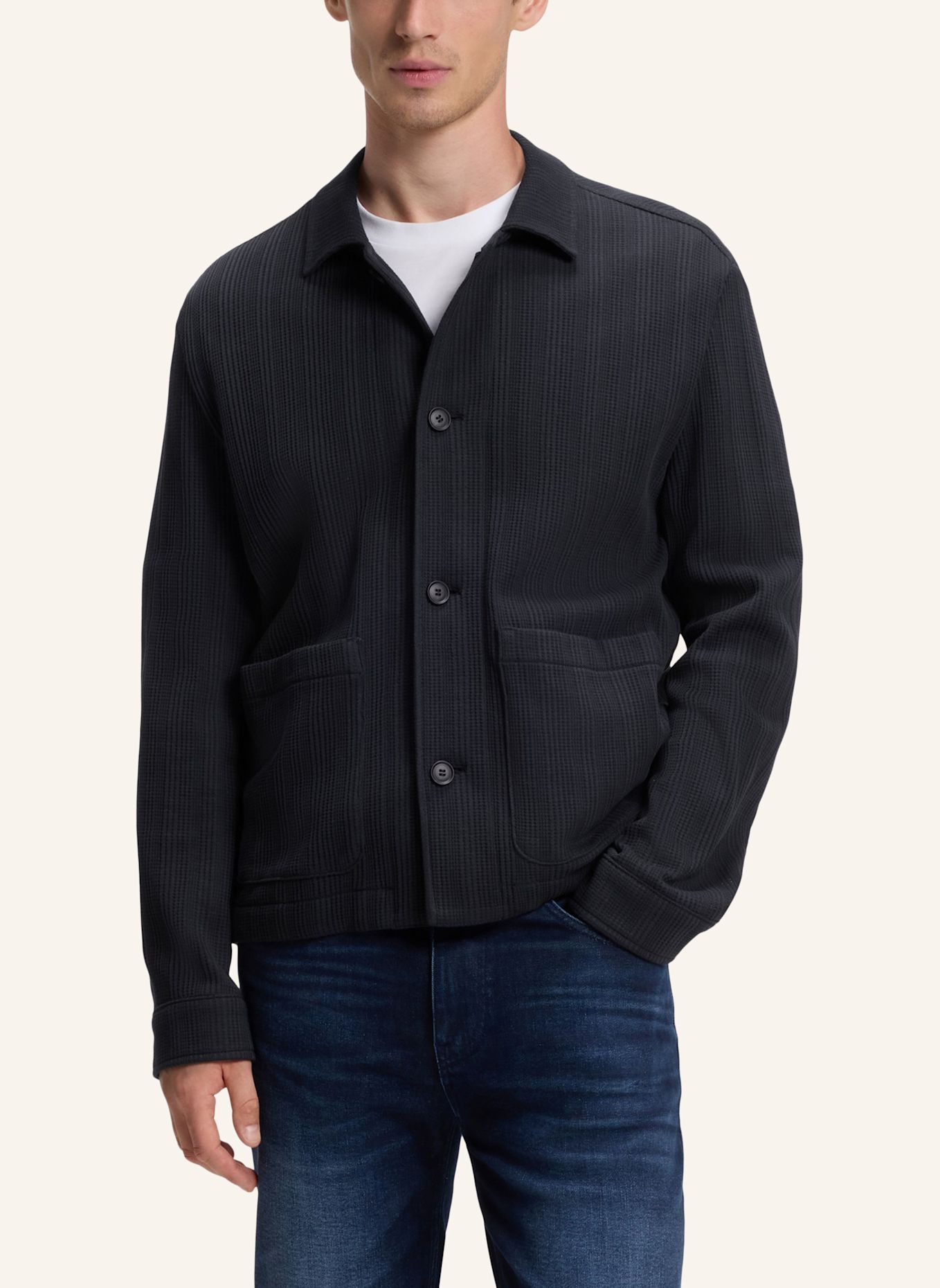BOSS Sakko C-CARPER-J-2PP-263 Relaxed Fit: DUNKELBLAU