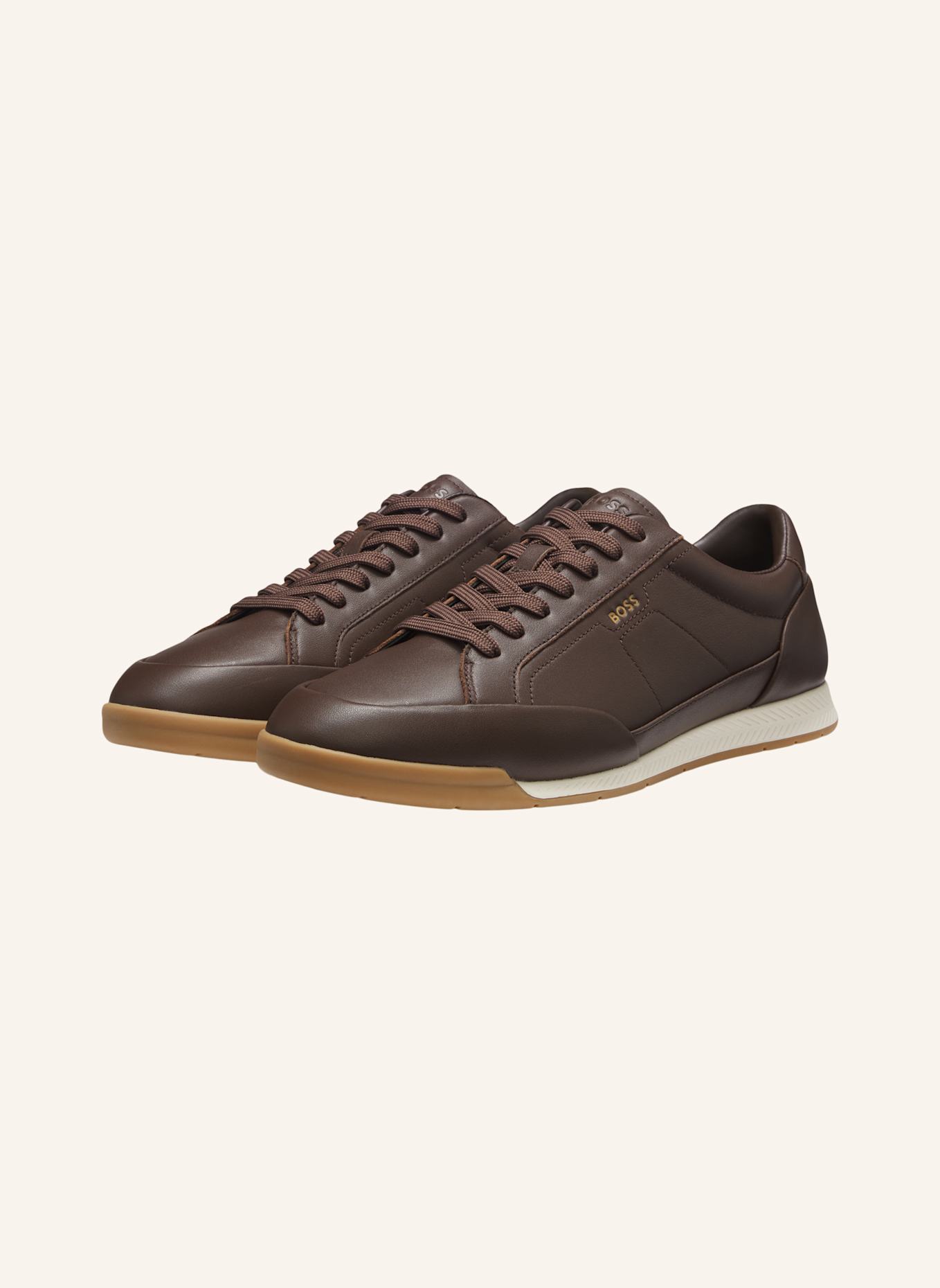 BOSS Sneaker NITAN_LOWP_LT: DUNKELBRAUN