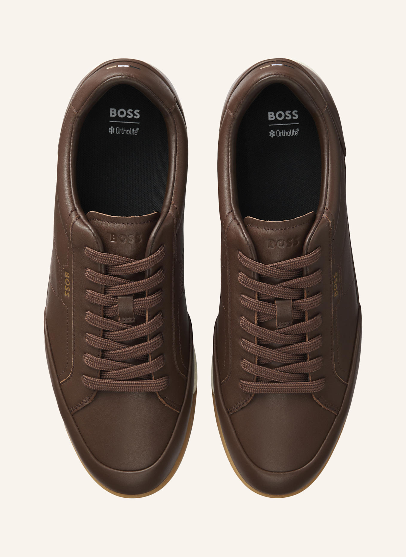 BOSS Sneaker NITAN_LOWP_LT: DUNKELBRAUN
