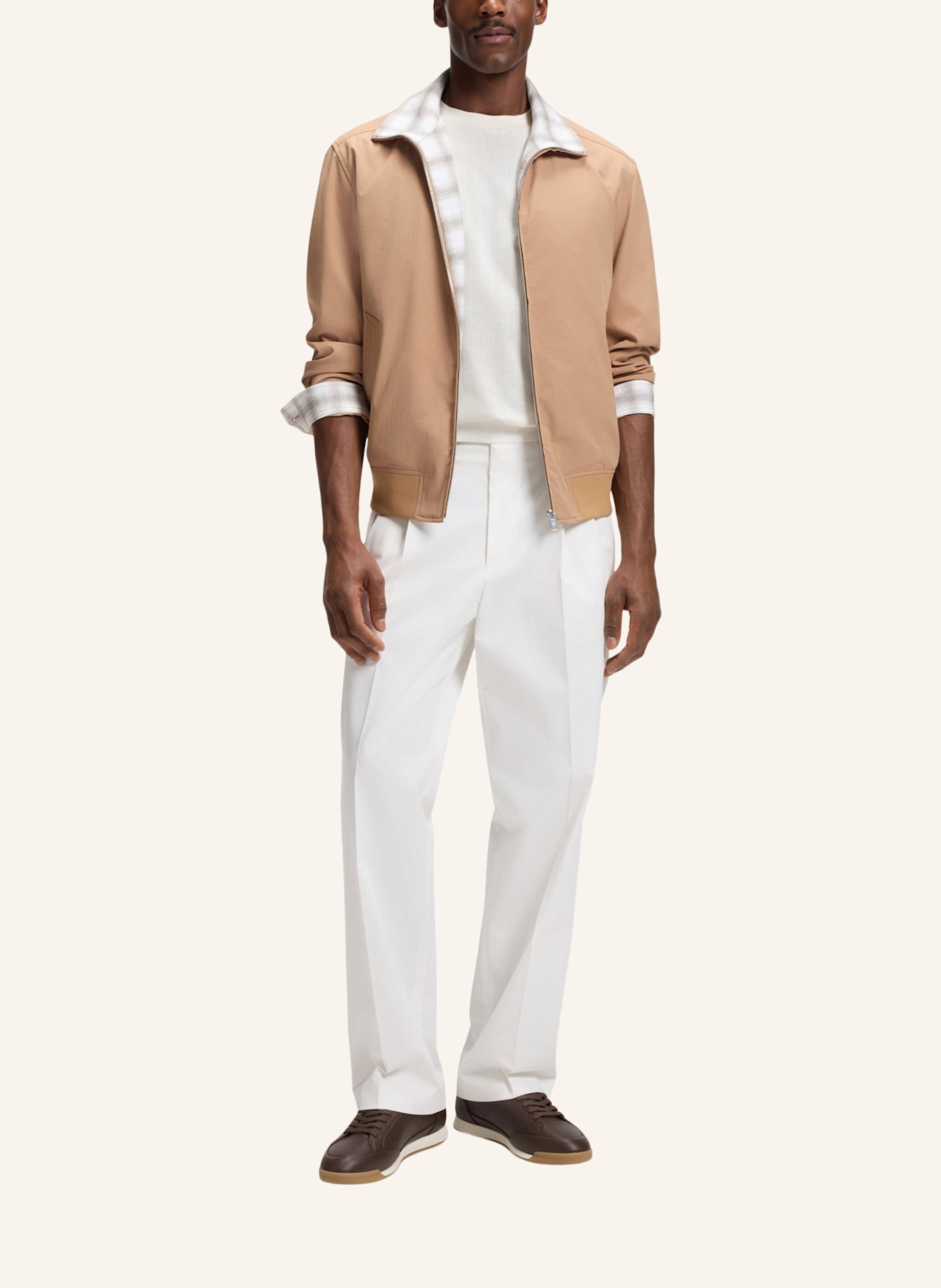 BOSS Sneaker NITAN_LOWP_LT: DUNKELBRAUN