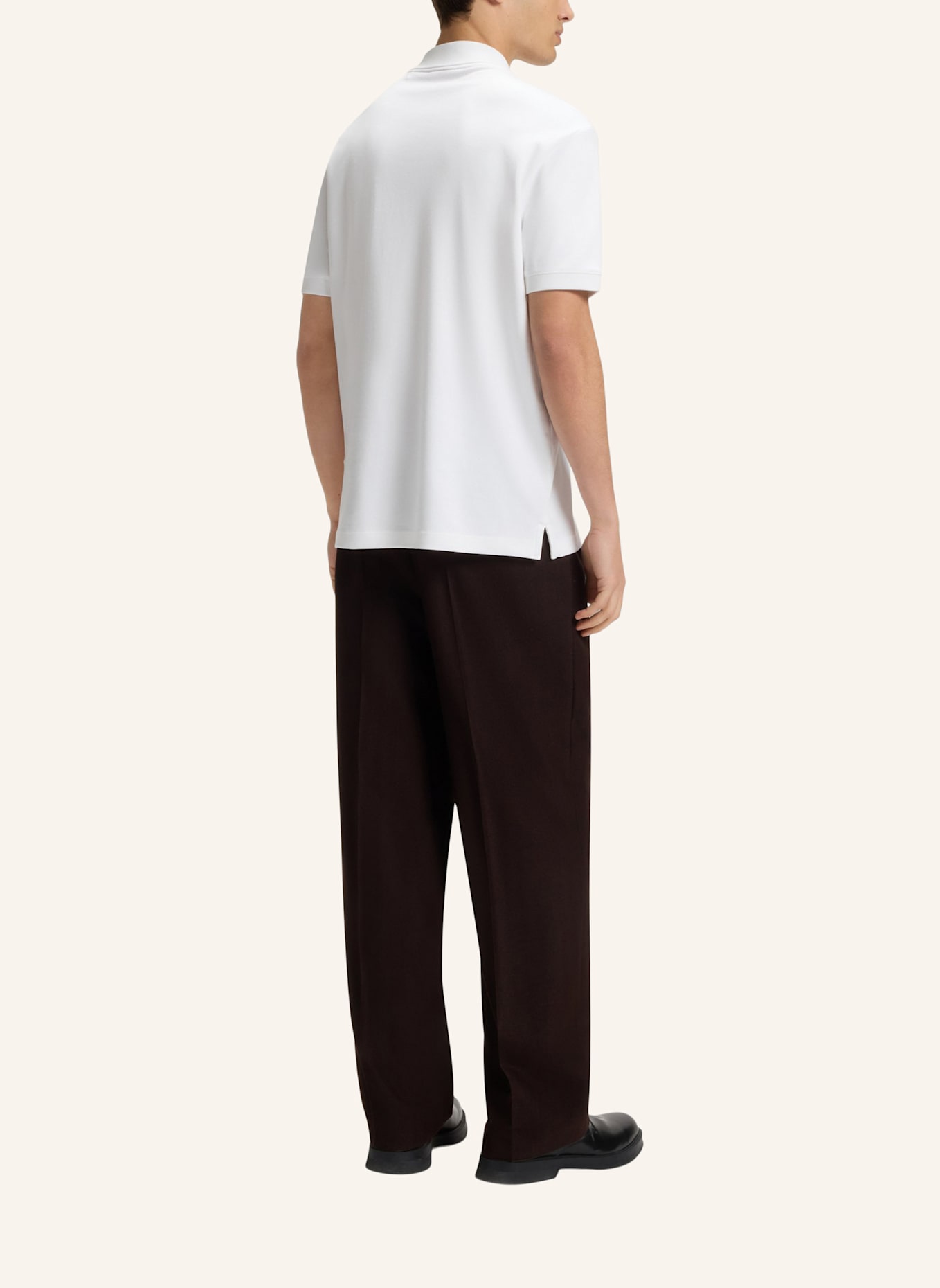 HUGO Poloshirt DALOMINO Regular Fit: WEISS