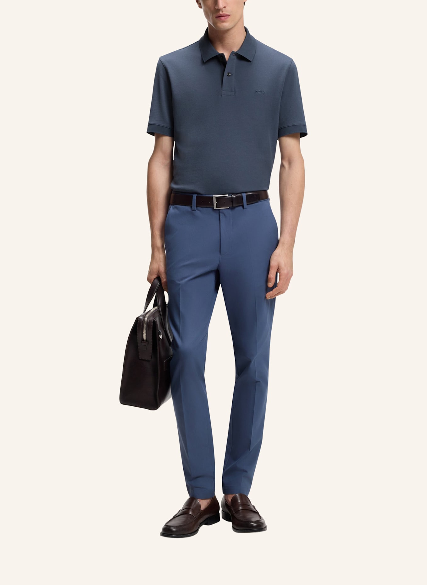 BOSS Poloshirt PALLAS Regular Fit: BLAU
