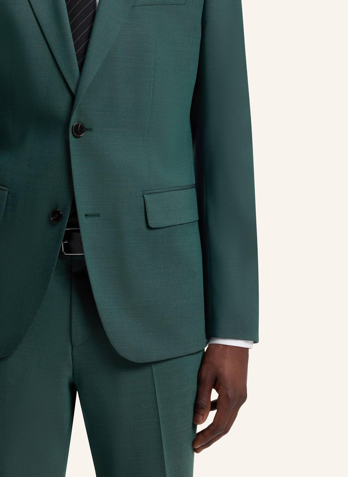 HUGO Business Anzug HENRY-GETLIN253X Slim Fit: DUNKELGRÜN