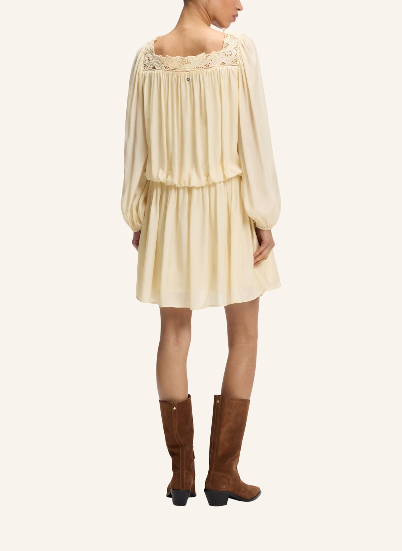 BOSS Business Kleid C_DALISA Relaxed Fit: HELLGELB