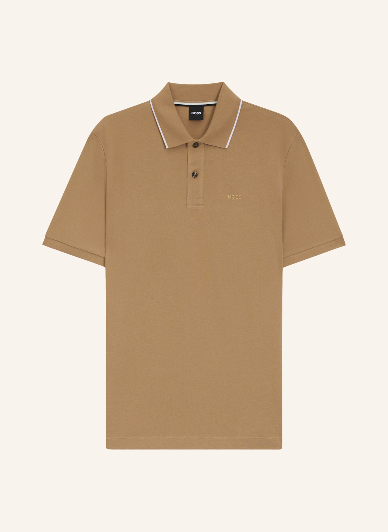 BOSS Poloshirt PARLAY 250_IN Regular Fit: BEIGE