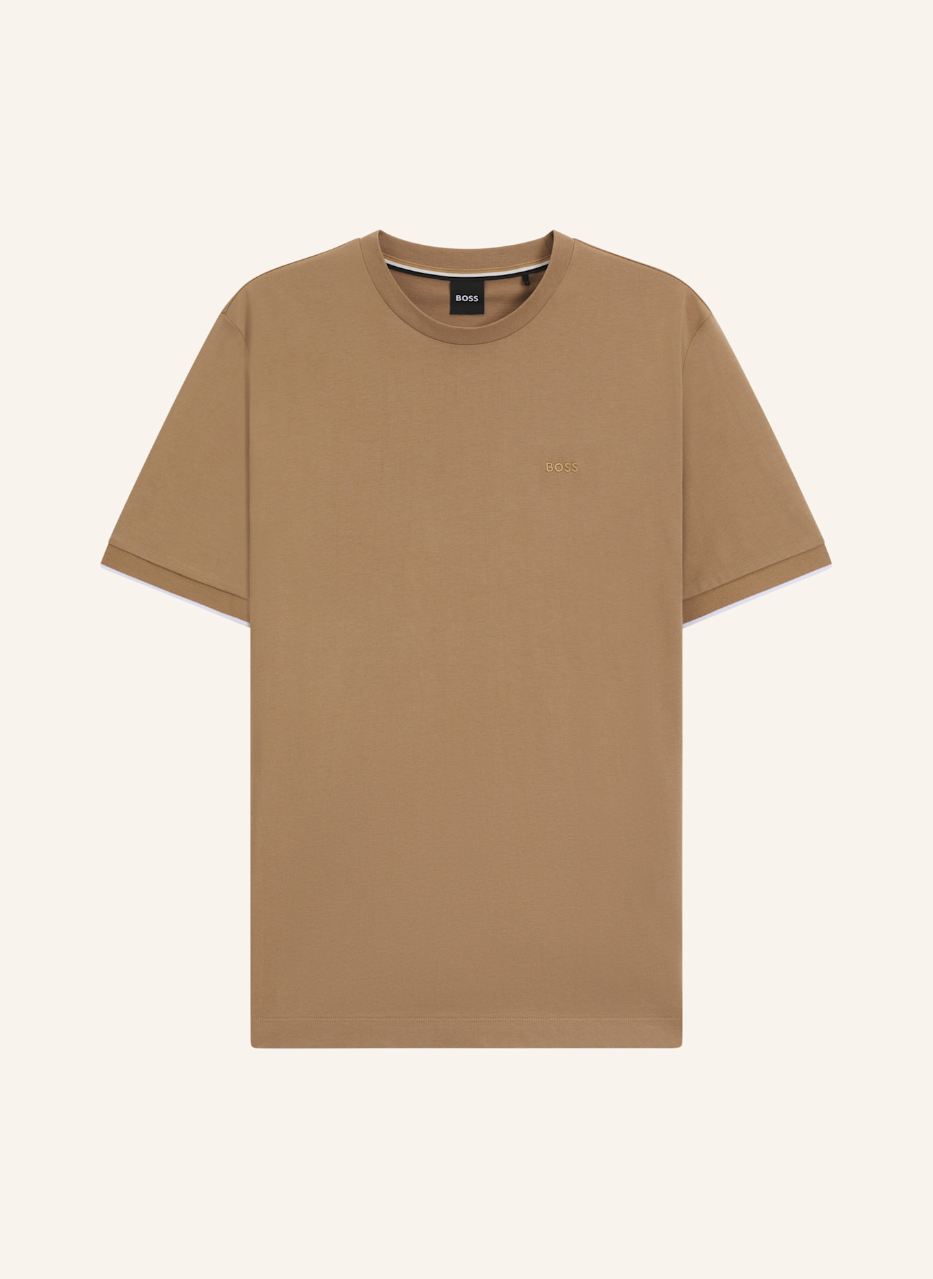 BOSS T-Shirt THOMPSON 250_IN Regular Fit: BEIGE