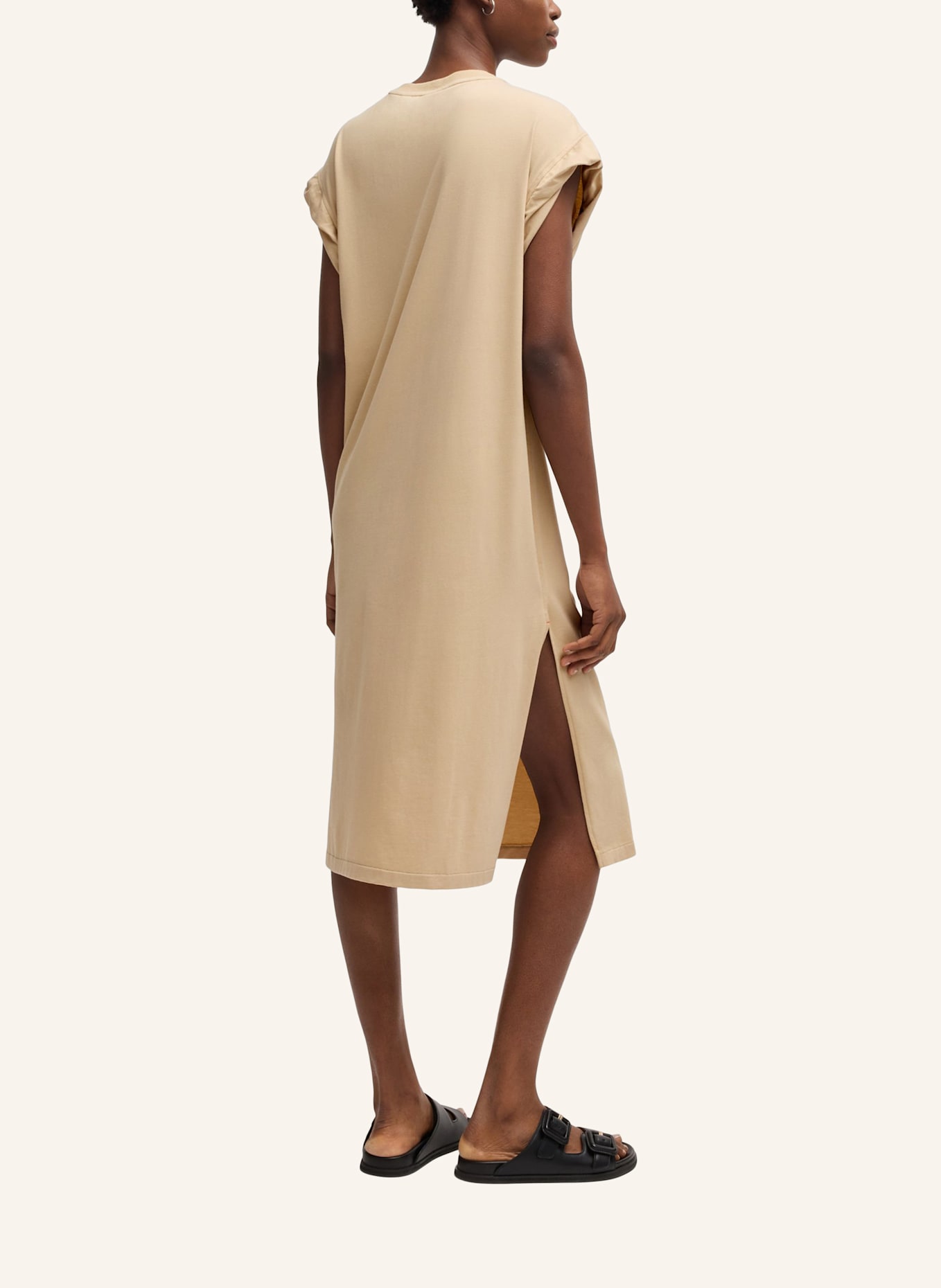 BOSS Jerseykleid EDRESS: BEIGE