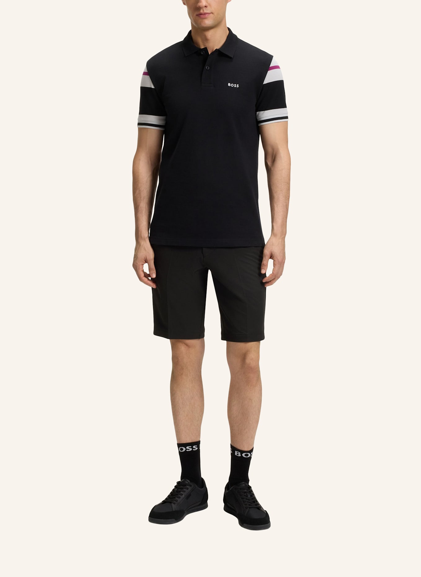 BOSS Short S_COMMUTER_10.5 INCH Slim Fit: SCHWARZ