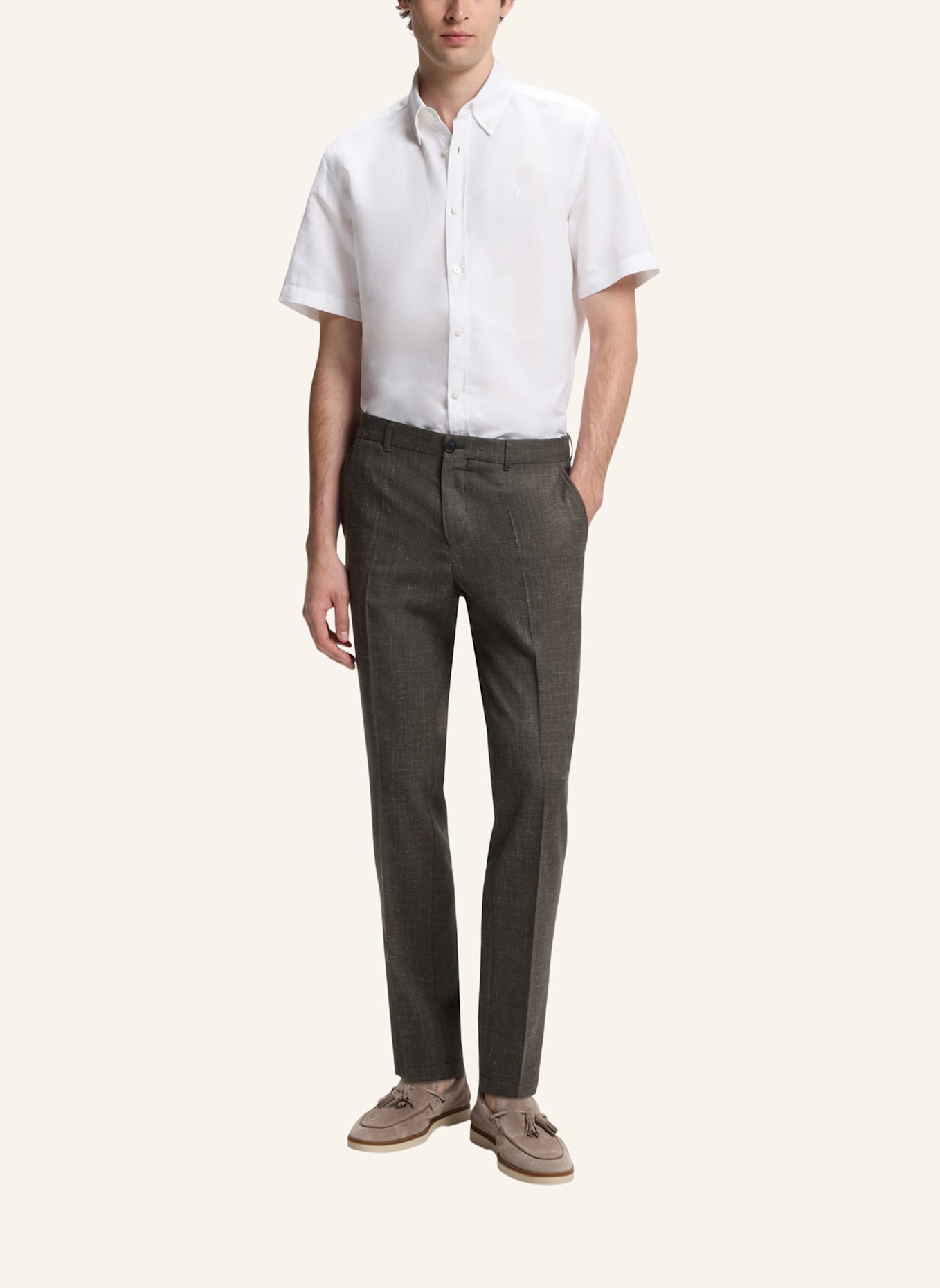 BOSS Casual Hemd H-LIAM-BD-SH-E-C-262 Regular Fit: WEISS
