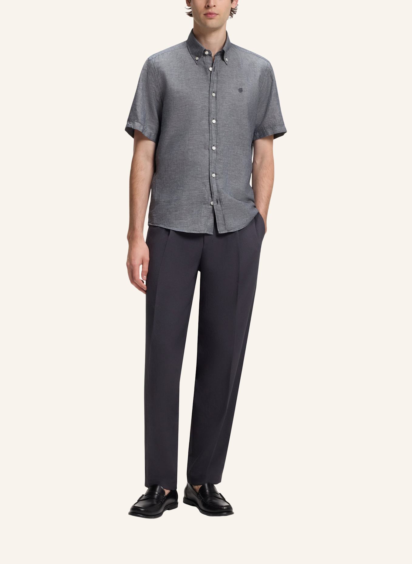 BOSS Casual Hemd H-LIAM-BD-SH-E-C-262 Regular Fit: DUNKELBLAU