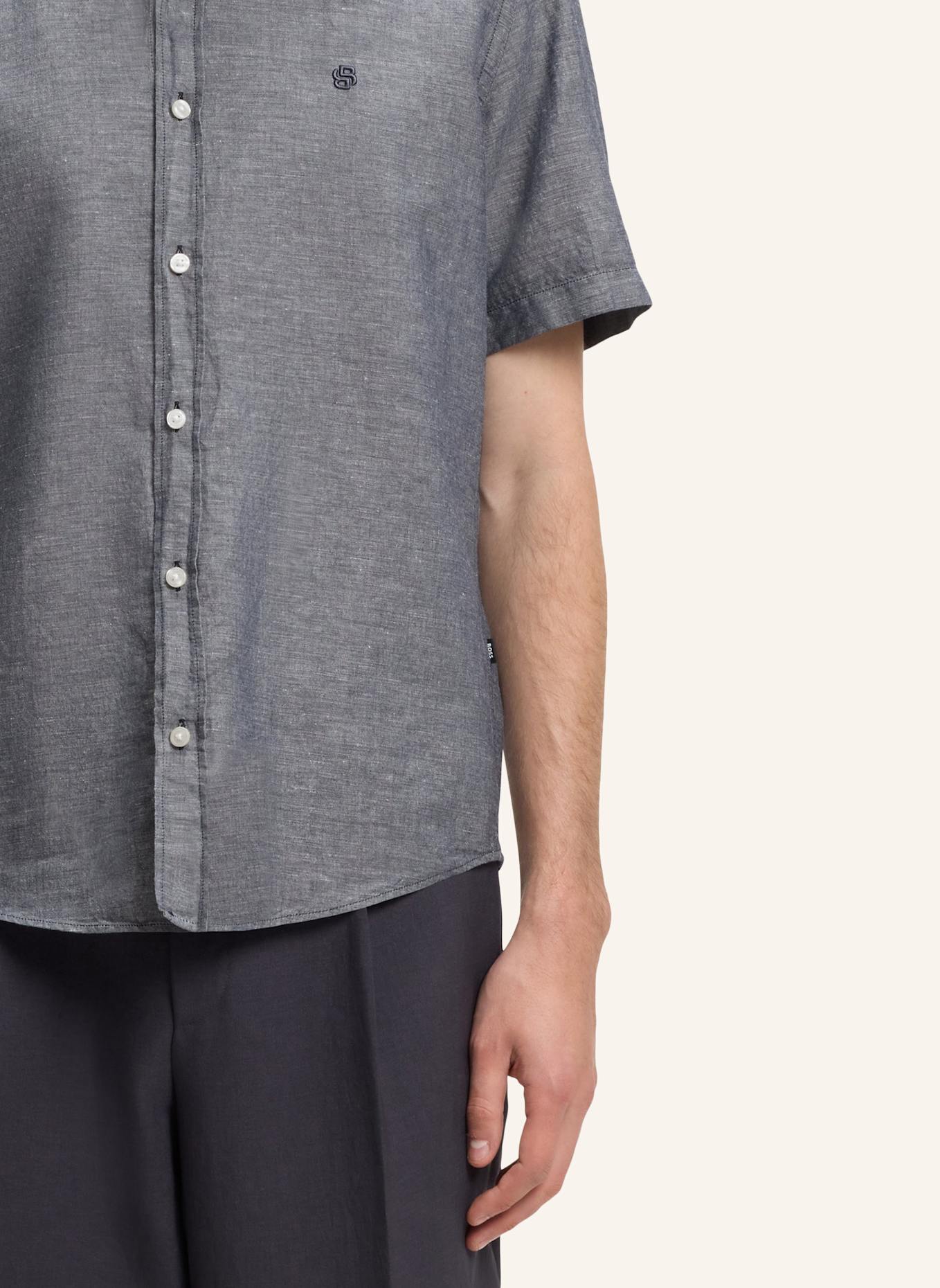 BOSS Casual Hemd H-LIAM-BD-SH-E-C-262 Regular Fit: DUNKELBLAU