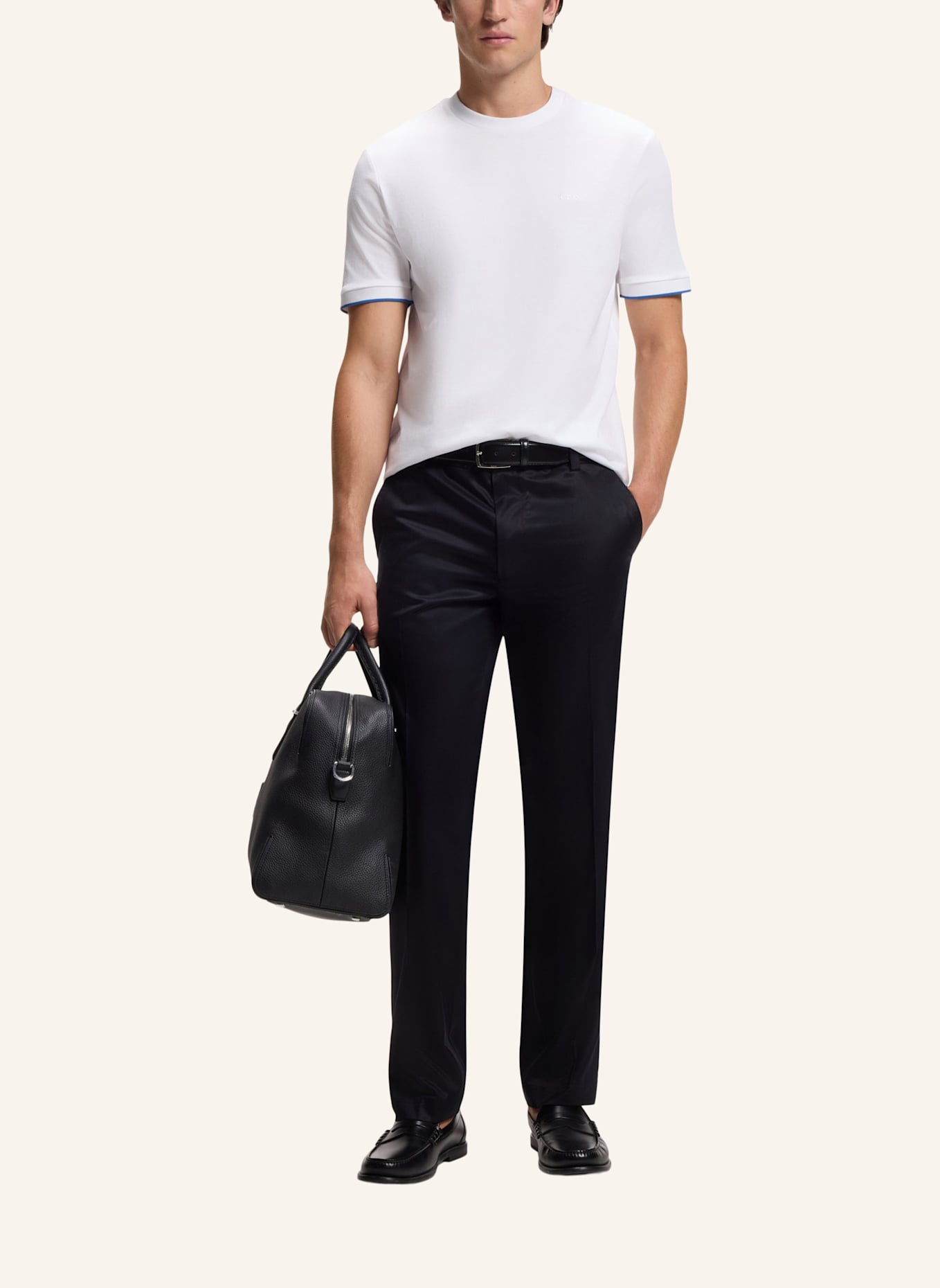 BOSS T-Shirt THOMPSON 250_IN Regular Fit: WEISS