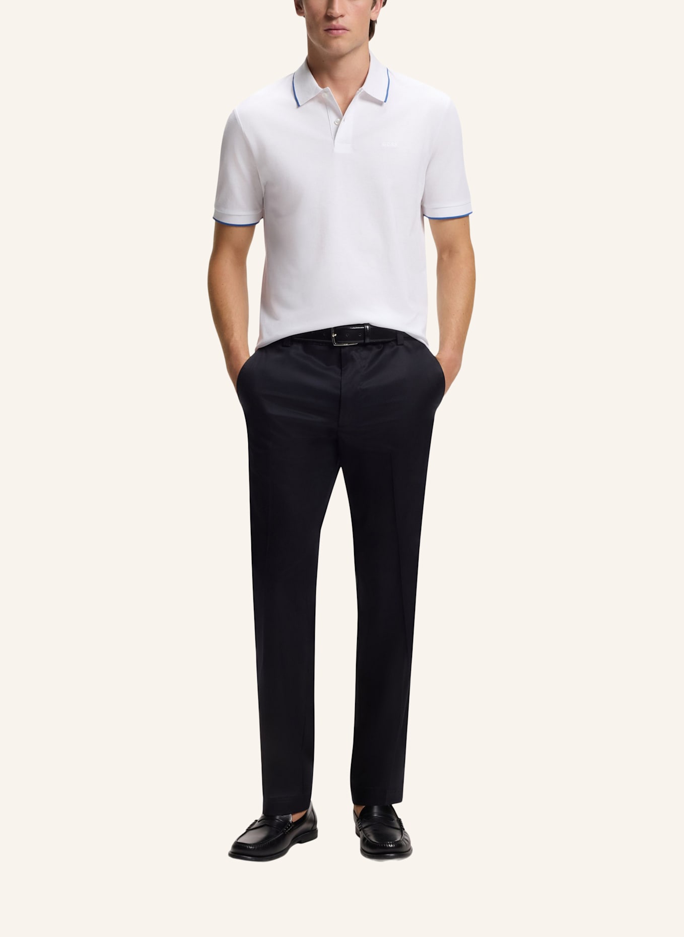 BOSS Poloshirt PARLAY 250_IN Regular Fit: WEISS