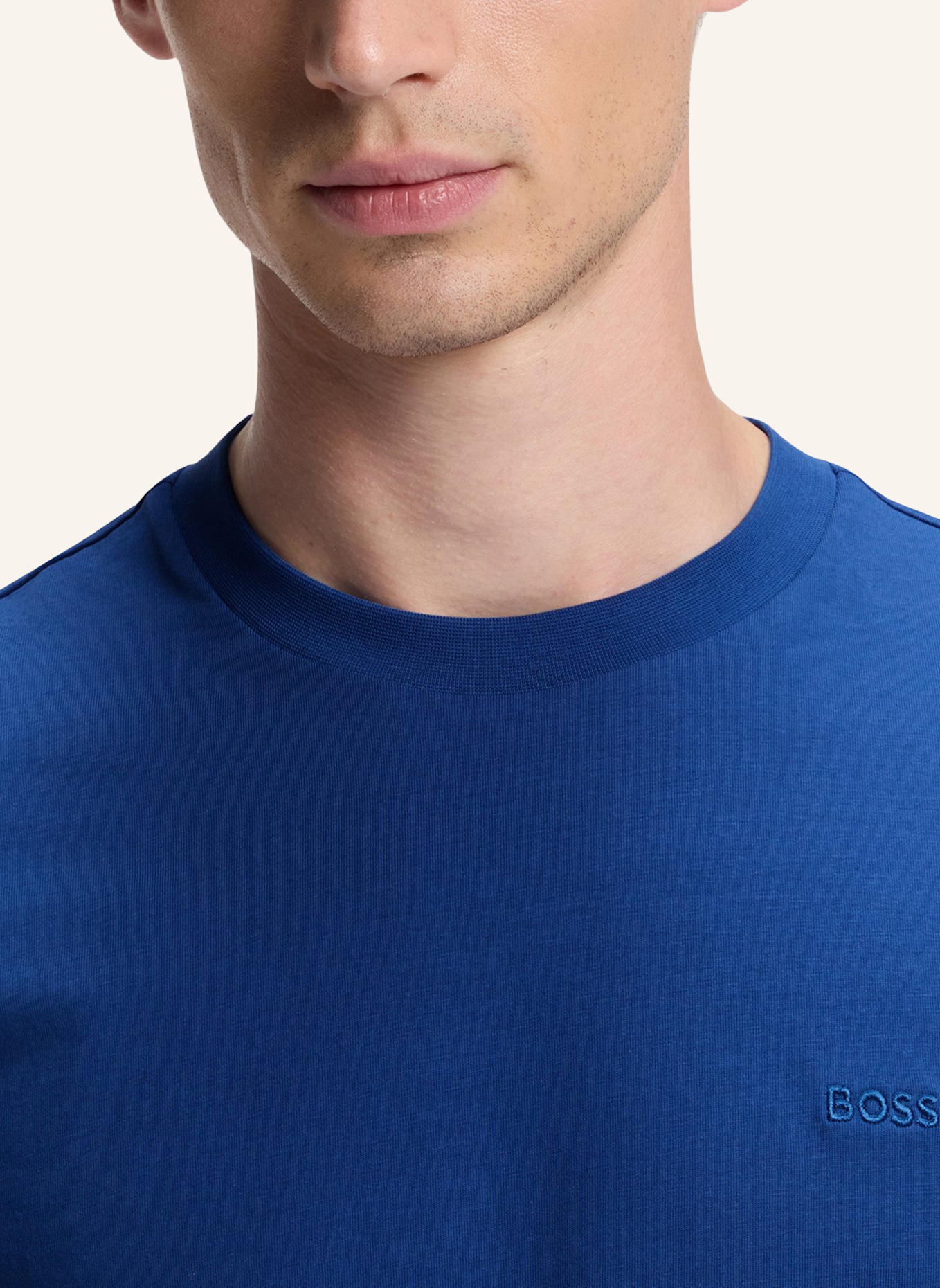BOSS T-Shirt THOMPSON 250_IN Regular Fit: BLAU