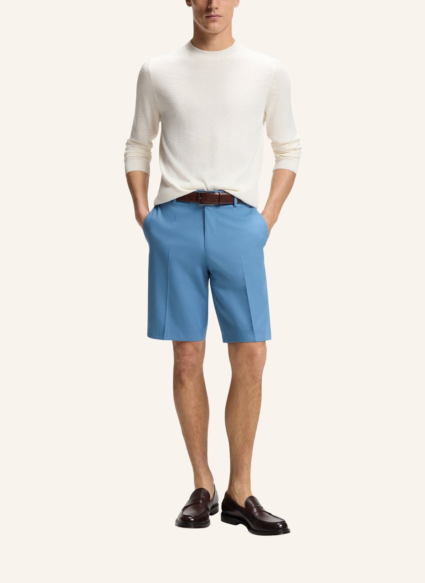 BOSS Short L-PEETL-S-252 Tapered Fit: BLAU